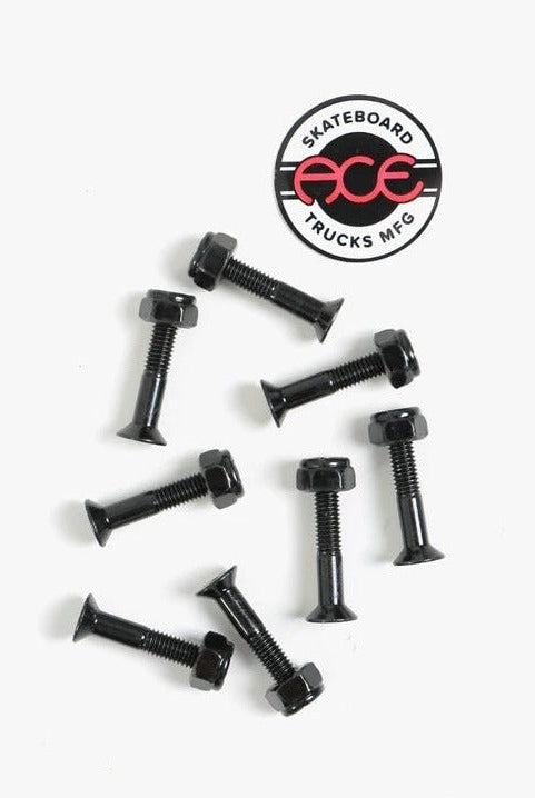 Ace 1’’ allen skateboard bolts - pack of 8 skateboard truck bolts