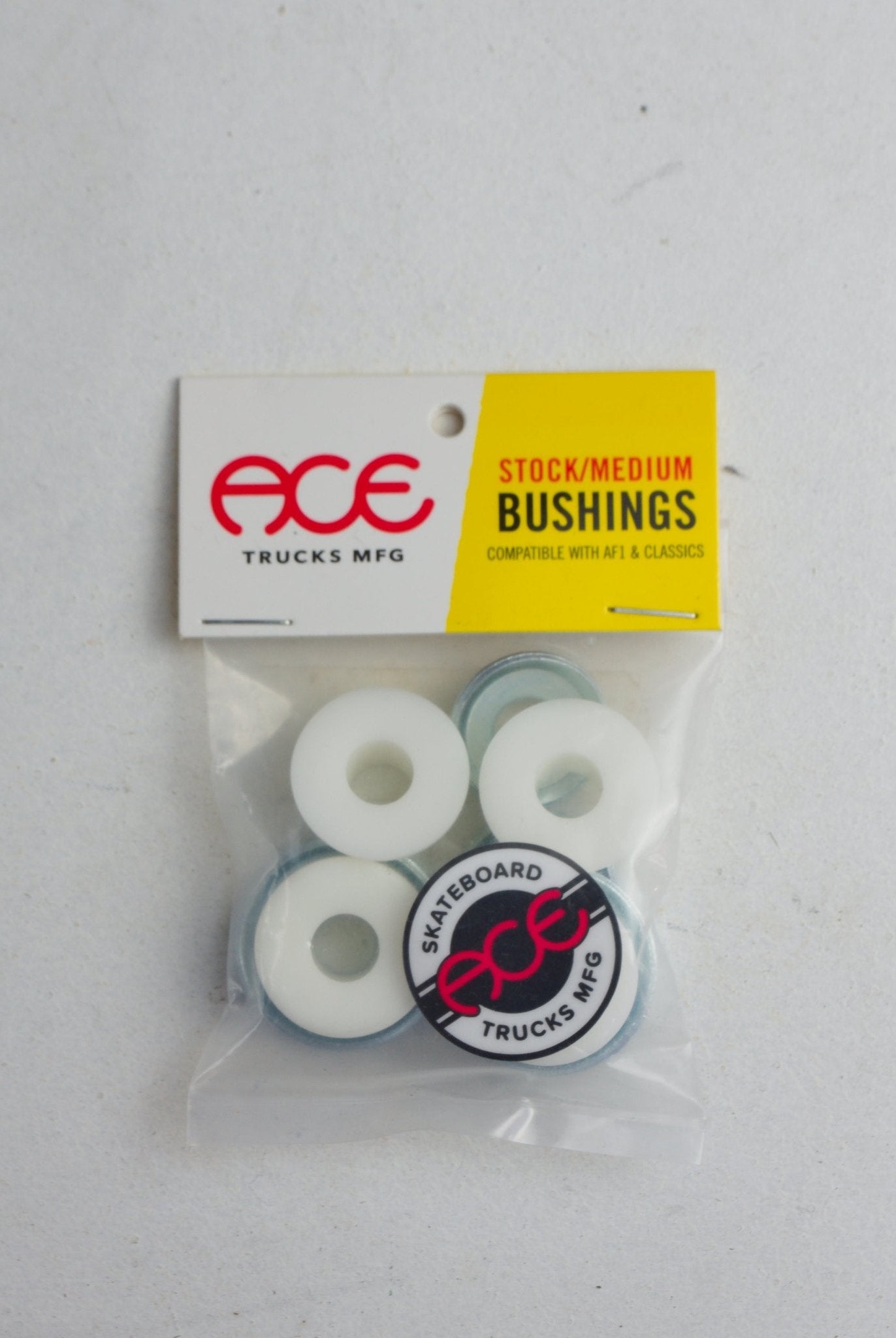 Ace stock bushings medium package skateboard truck