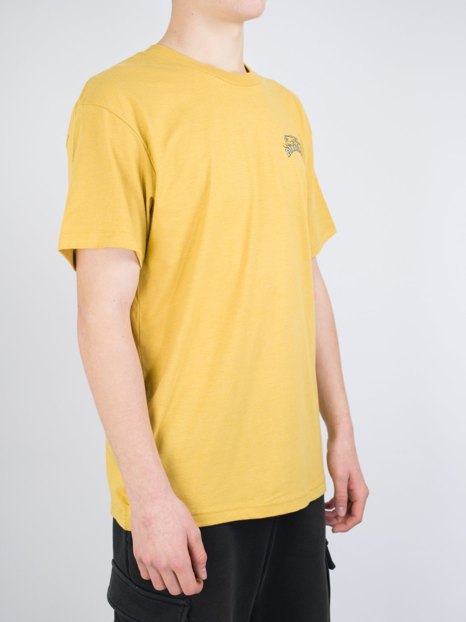Anti hero - customs tee - heather yellow