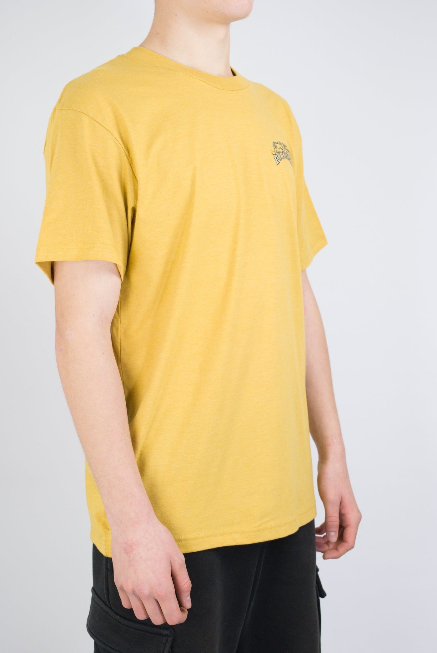 Anti hero - customs tee - heather yellow