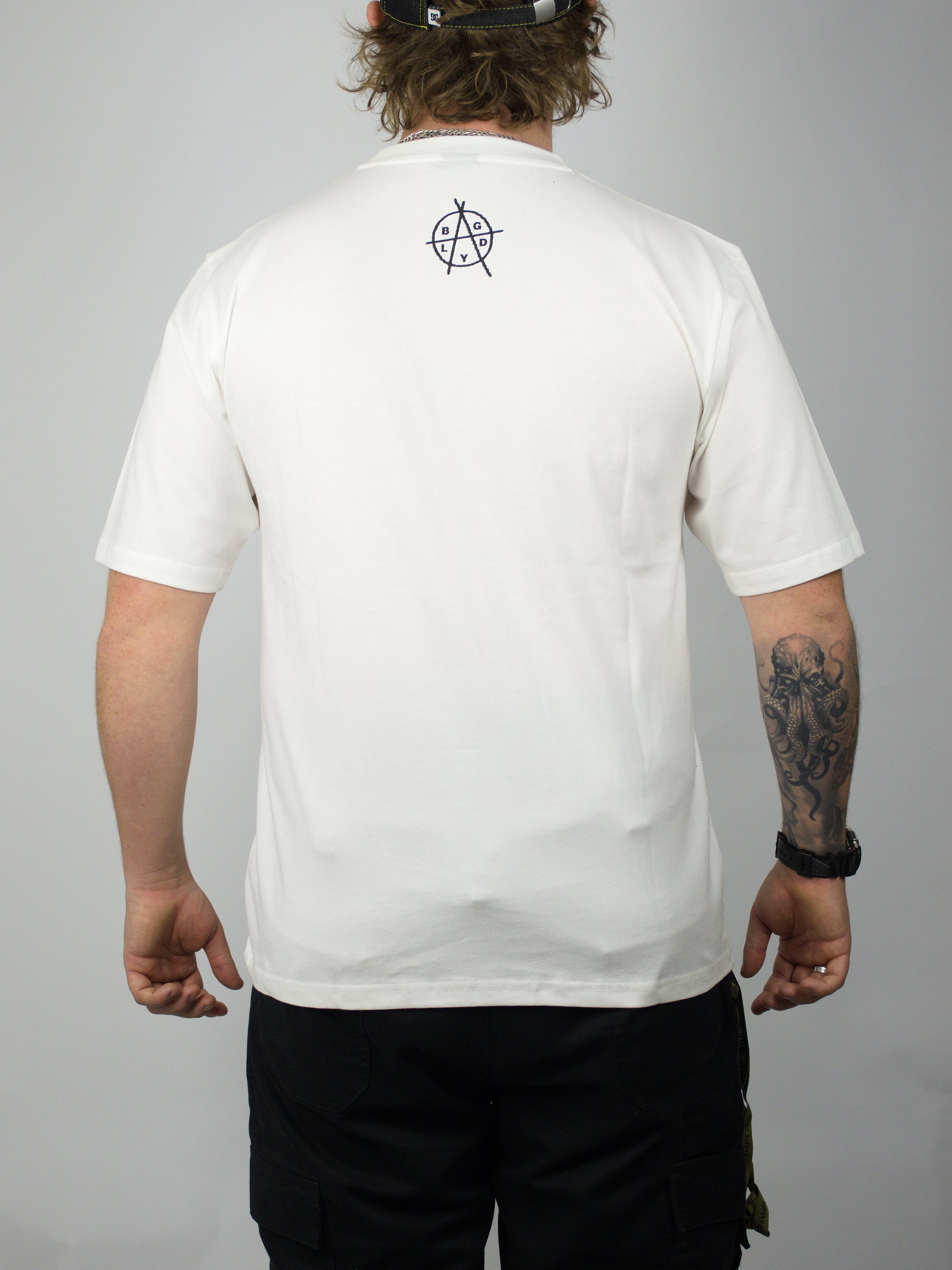 Bag lady - osaka nights tee shirt - white