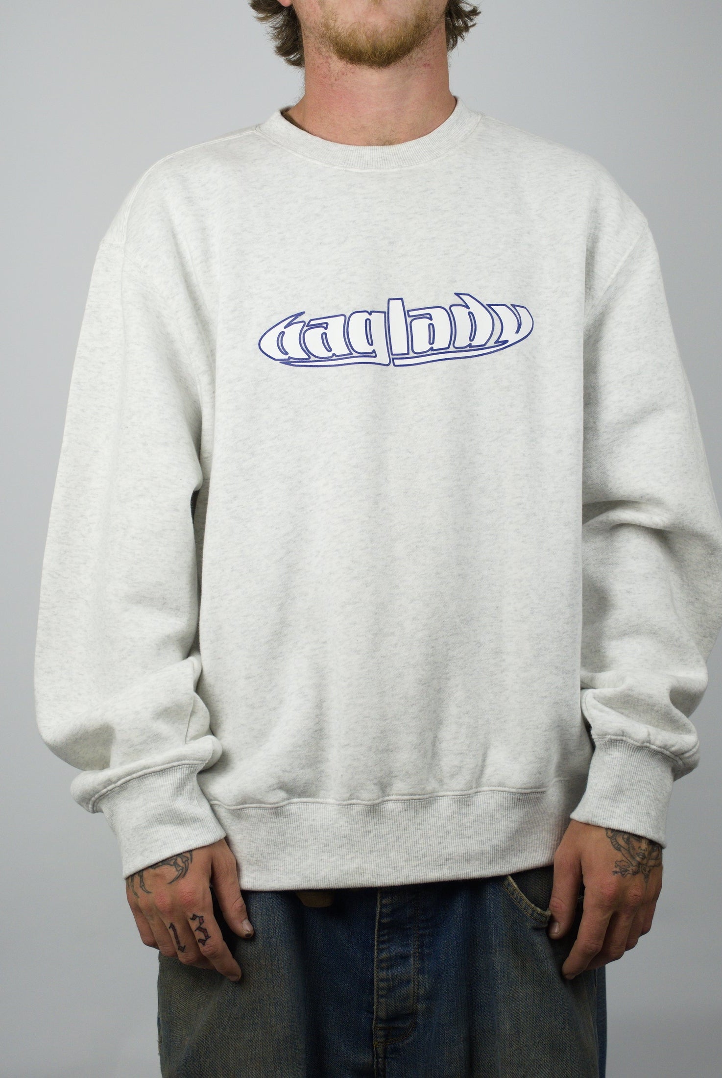 Bag lady - warp sweatshirt ash grey