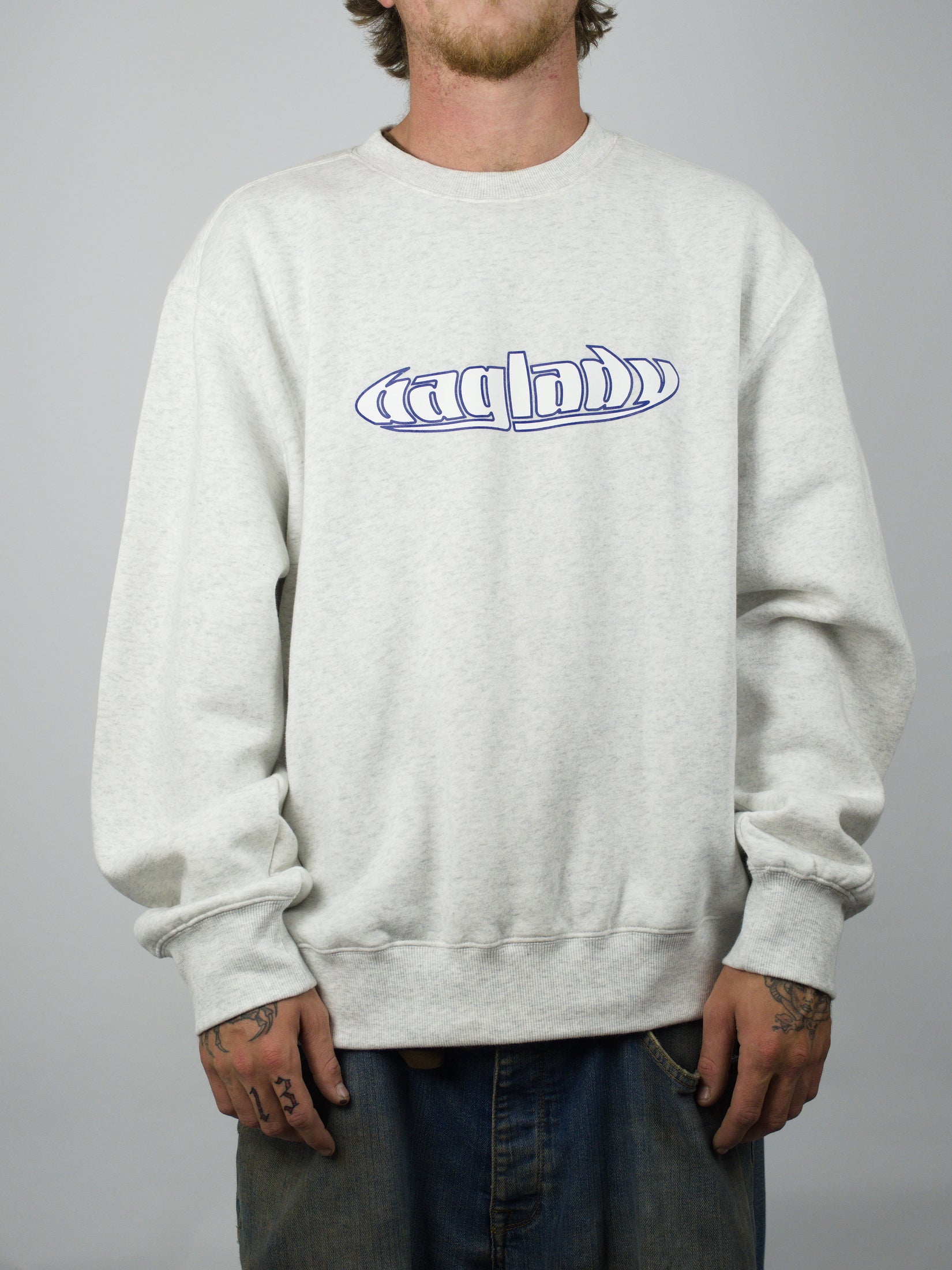 Bag lady - warp sweatshirt ash grey