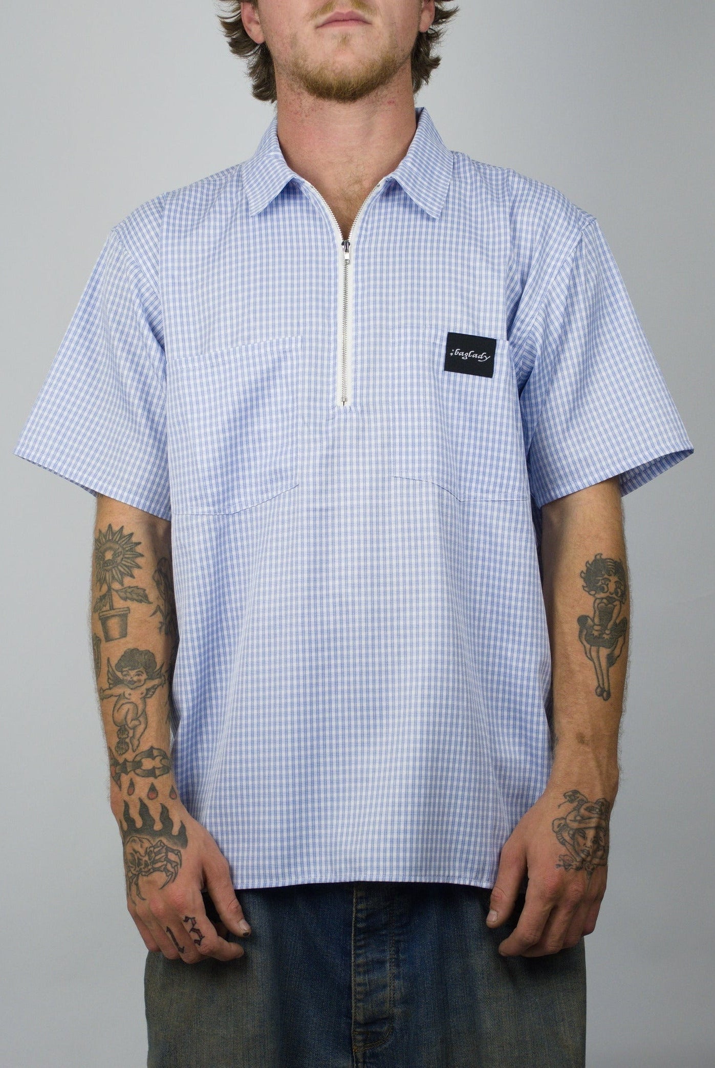 Bag lady - workwear shirt light blue