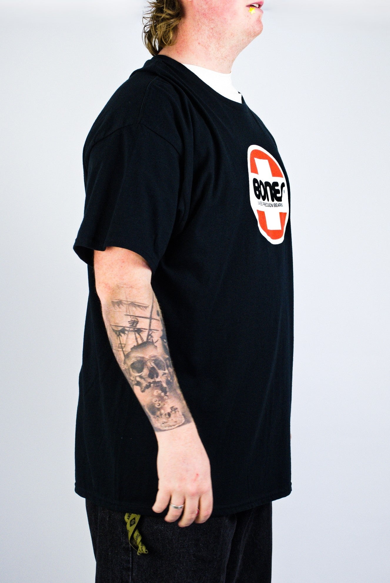 Bones - swiss logo tee - black
