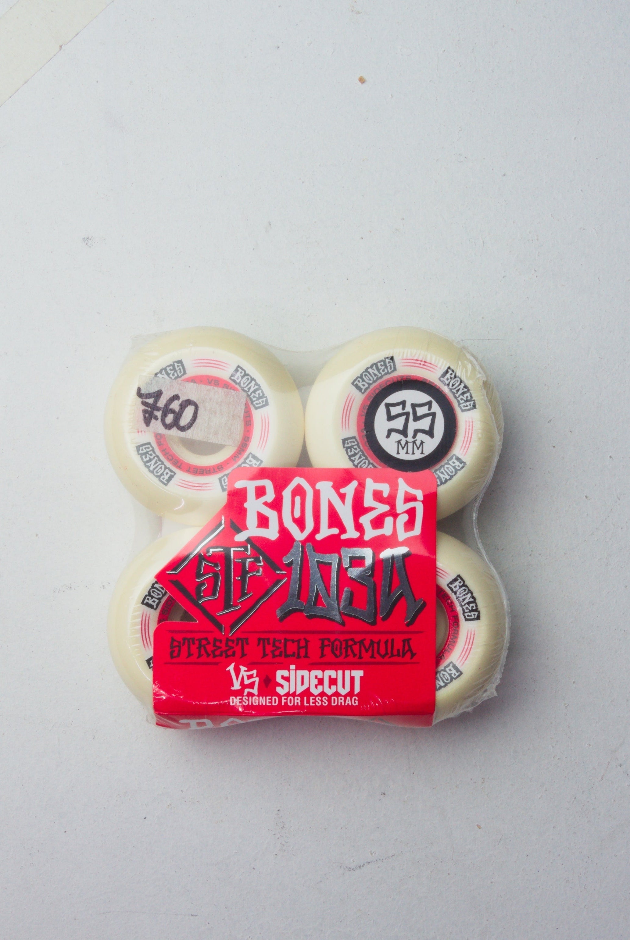 Bones wheels - regulators stf formula 103a skateboard - 55mm set four white