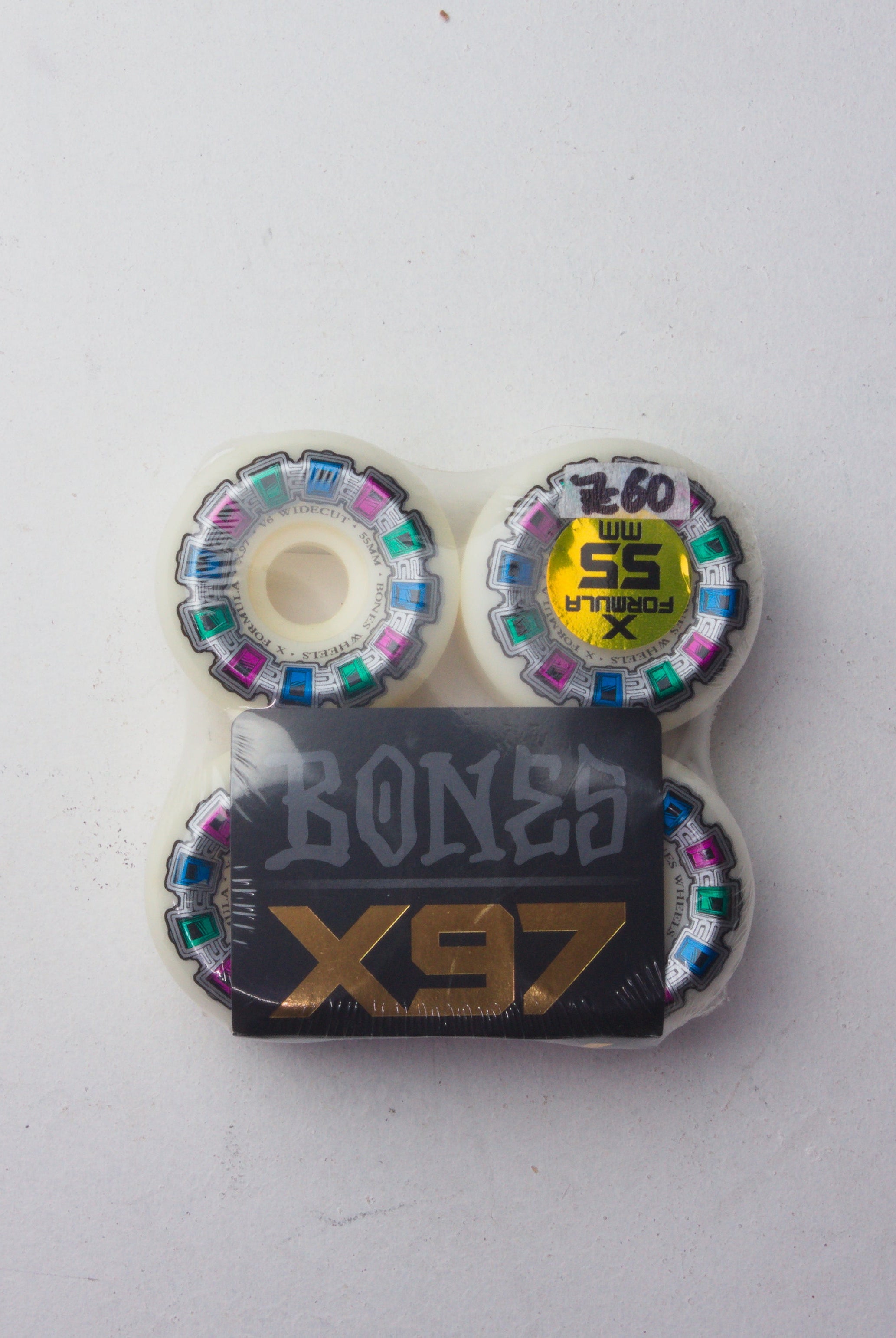 55mm bones wheels - x97 formula - dial of destiny v6 widecut 97a - 55mm - skateboard bones skateboard wheels