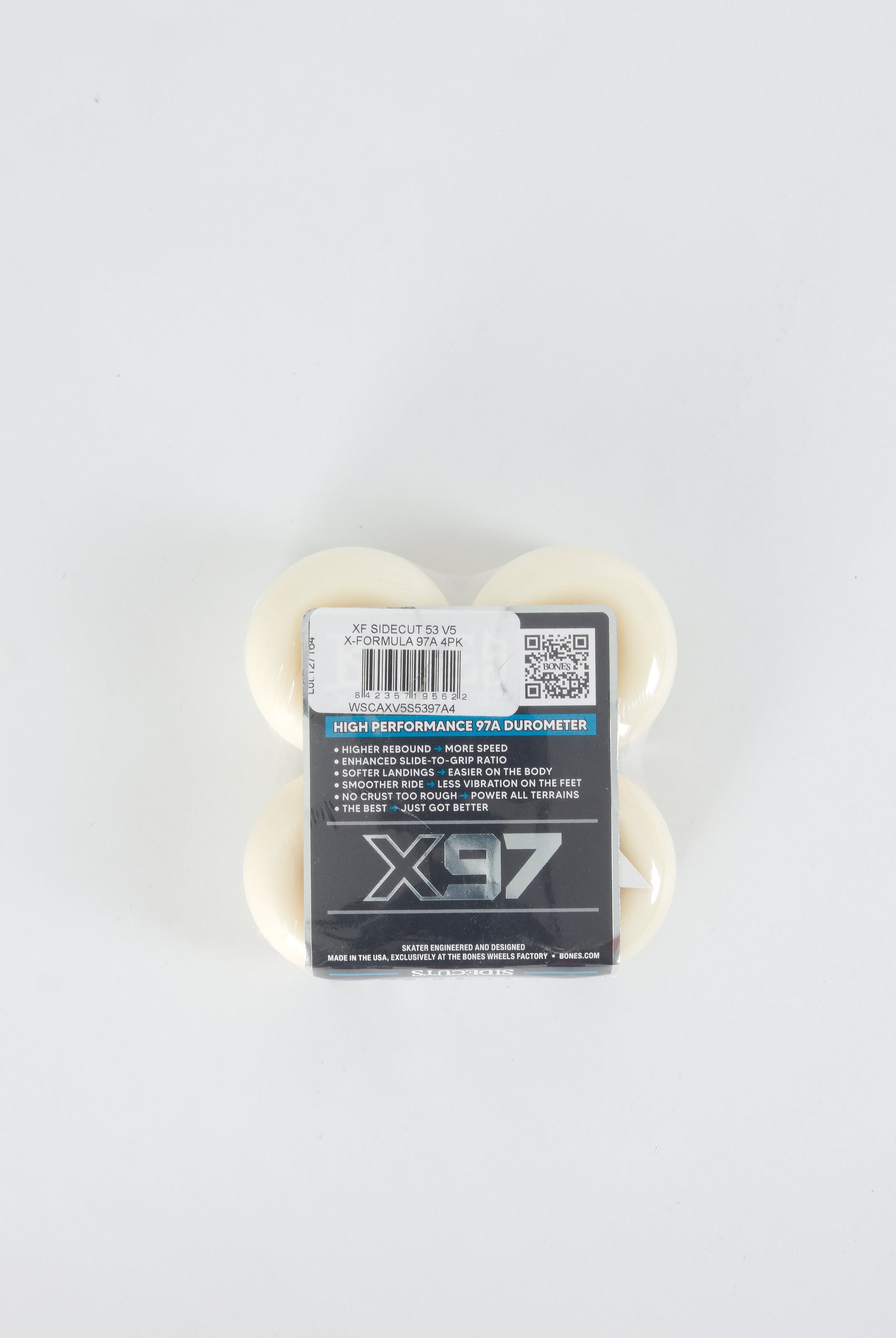 Bones wheels - xformula v5 sidecut x97 skateboard - 52 mm