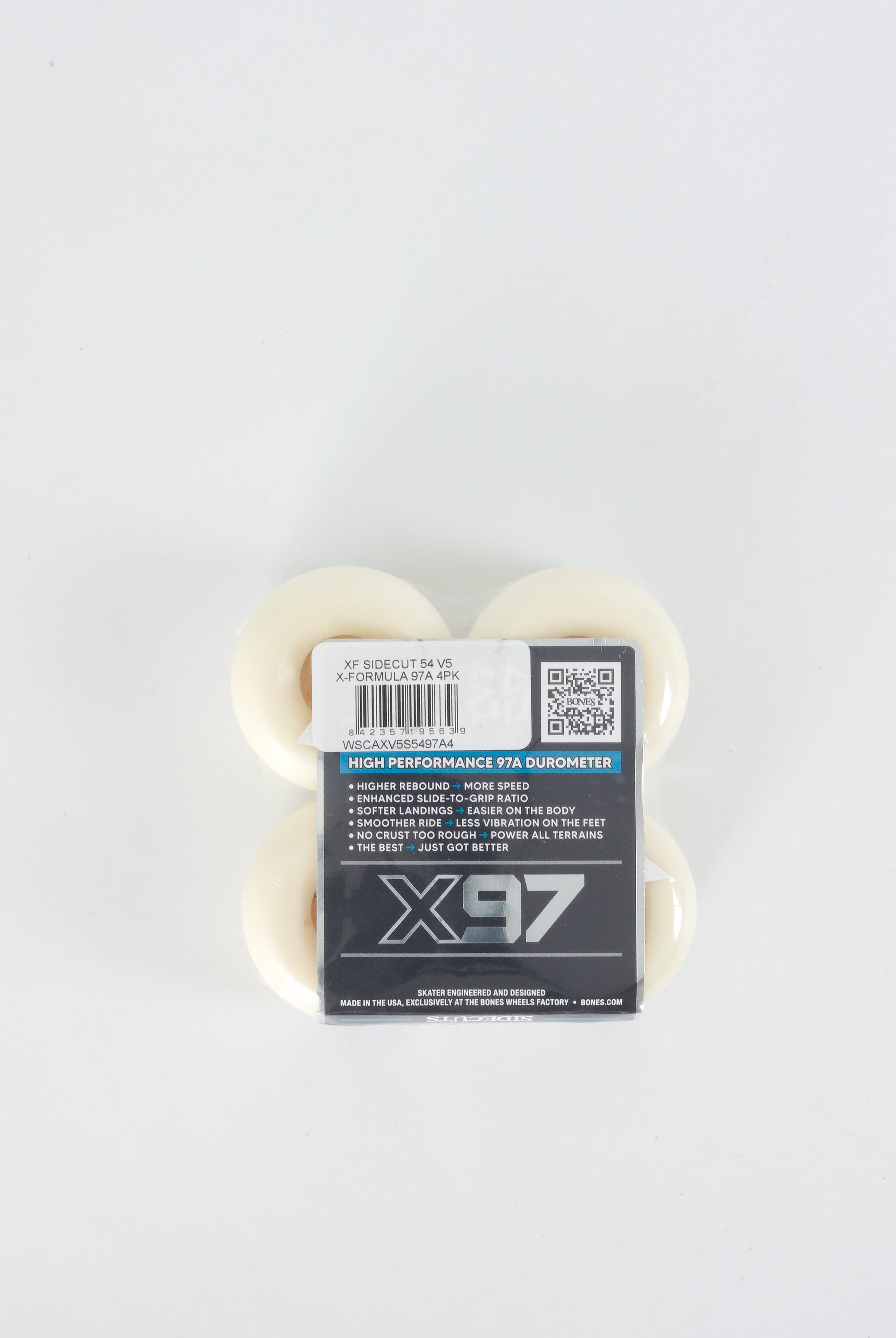 Bones wheels - xformula v5 sidecut x97 skateboard - 54 mm