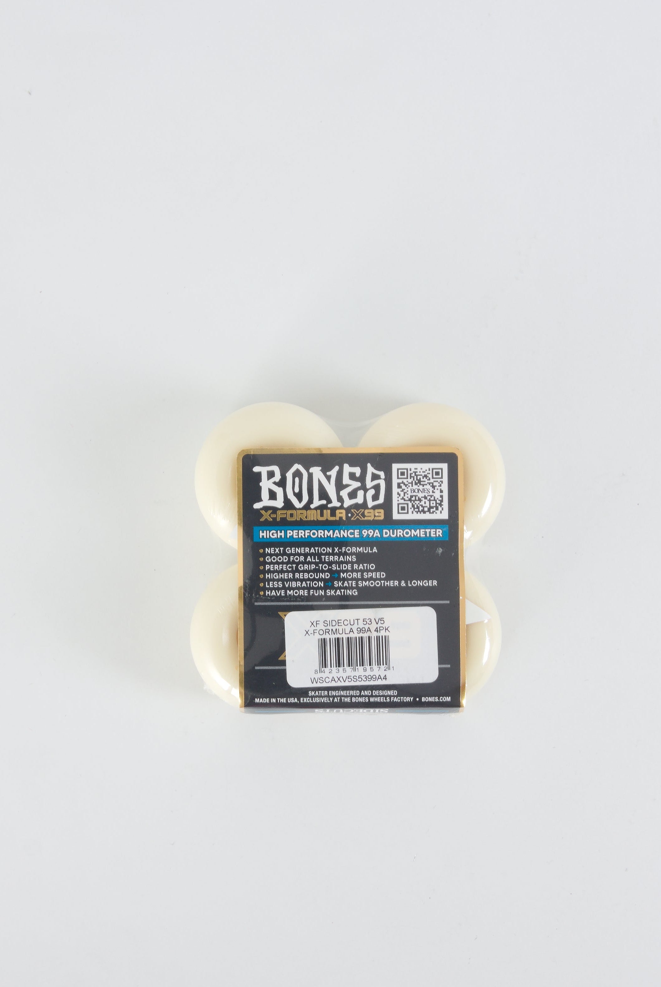 Bones wheels - xformula v5 sidecuts x99 skateboard - 53 mm