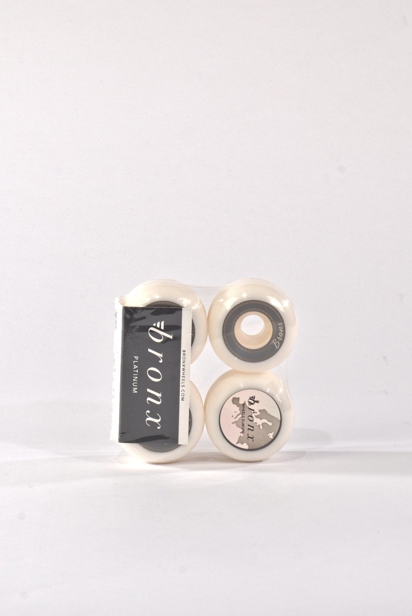 Bronx wheels chain 100a v5 conical 53mm skateboard set four white