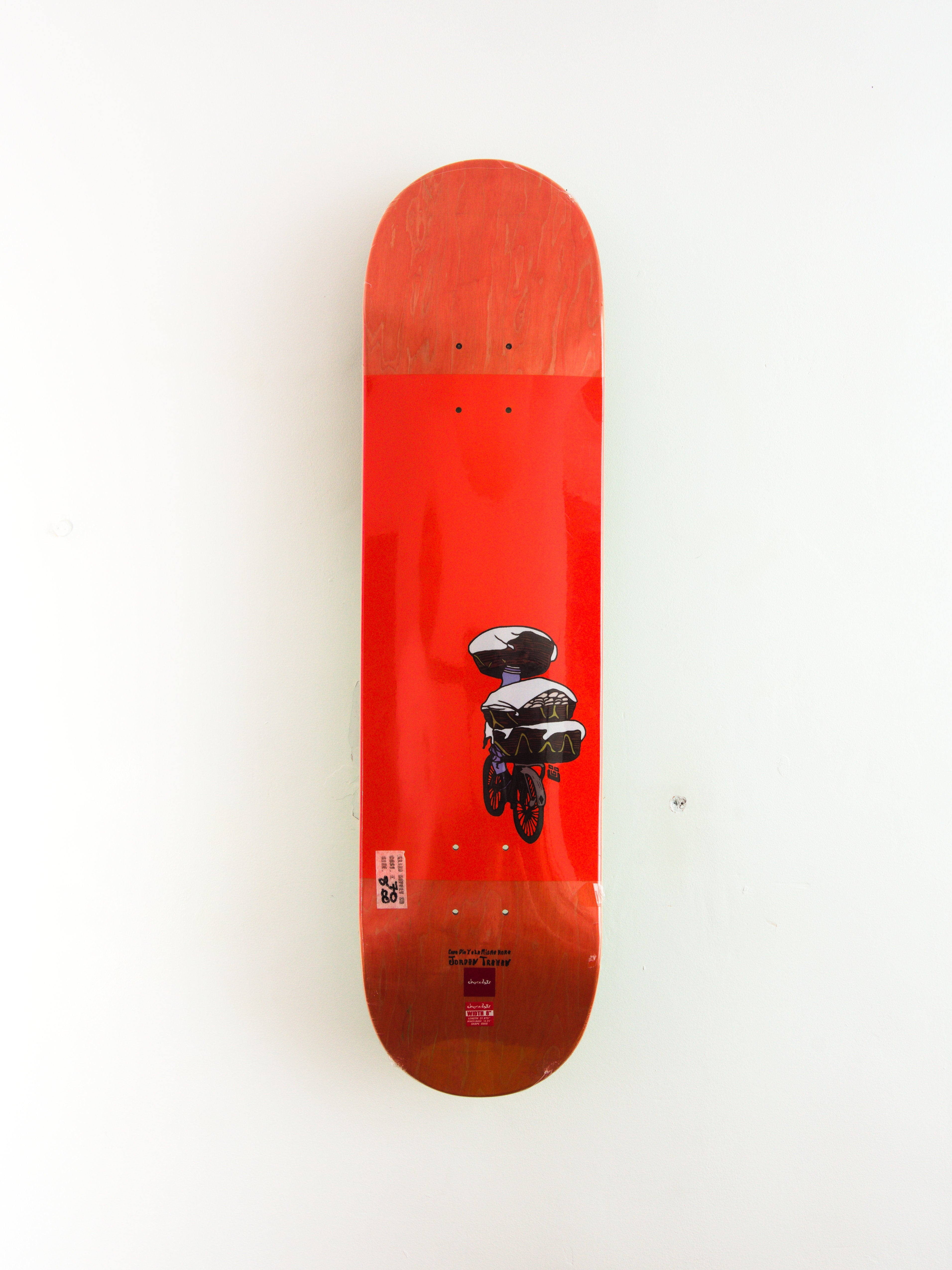 Chocolate skateboards - ’ cada dia’ jordan trahan pro skateboard deck - 8.00 orange