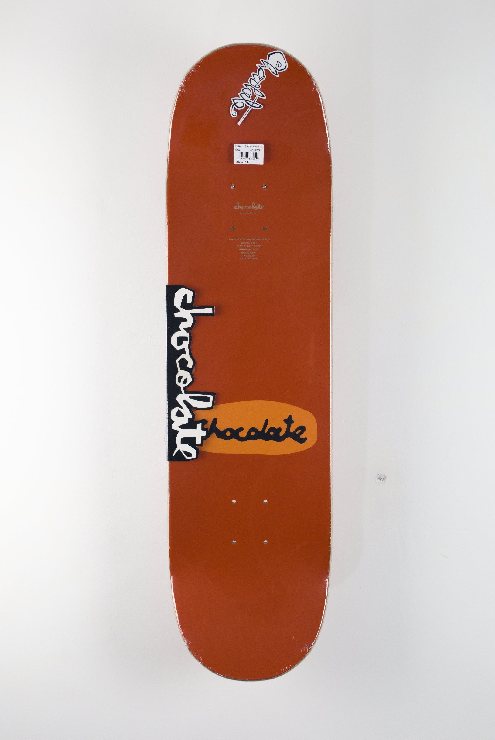Chocolate skateboards - mcfetridge drips jordan trahan pro skateboard deck - twin tip - 8.50 x 31.875