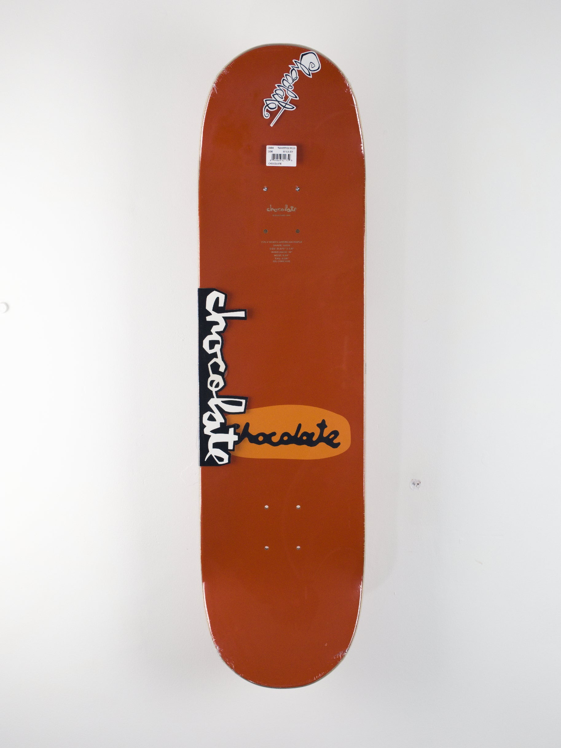 Chocolate skateboards - mcfetridge drips jordan trahan pro skateboard deck - twin tip - 8.50 x 31.875