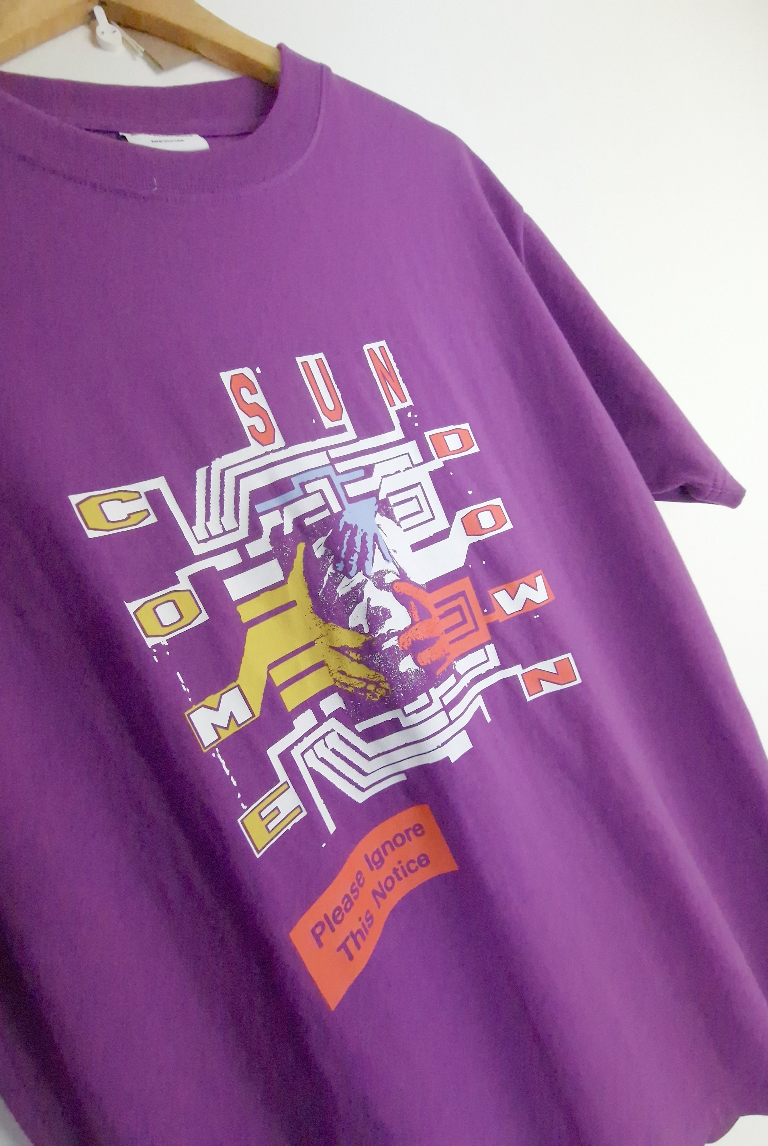 Come sundown - chip tee shirt - purple purple t-shirt abstract