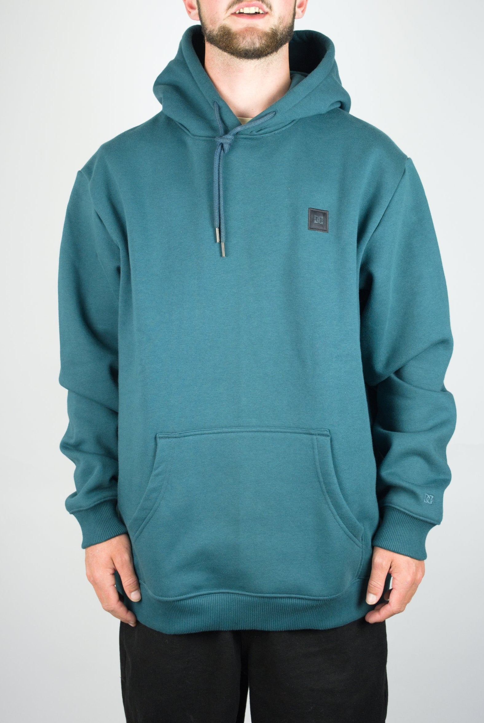 Dc shoes - 1994 heavyweight hoodie - deep teal blue