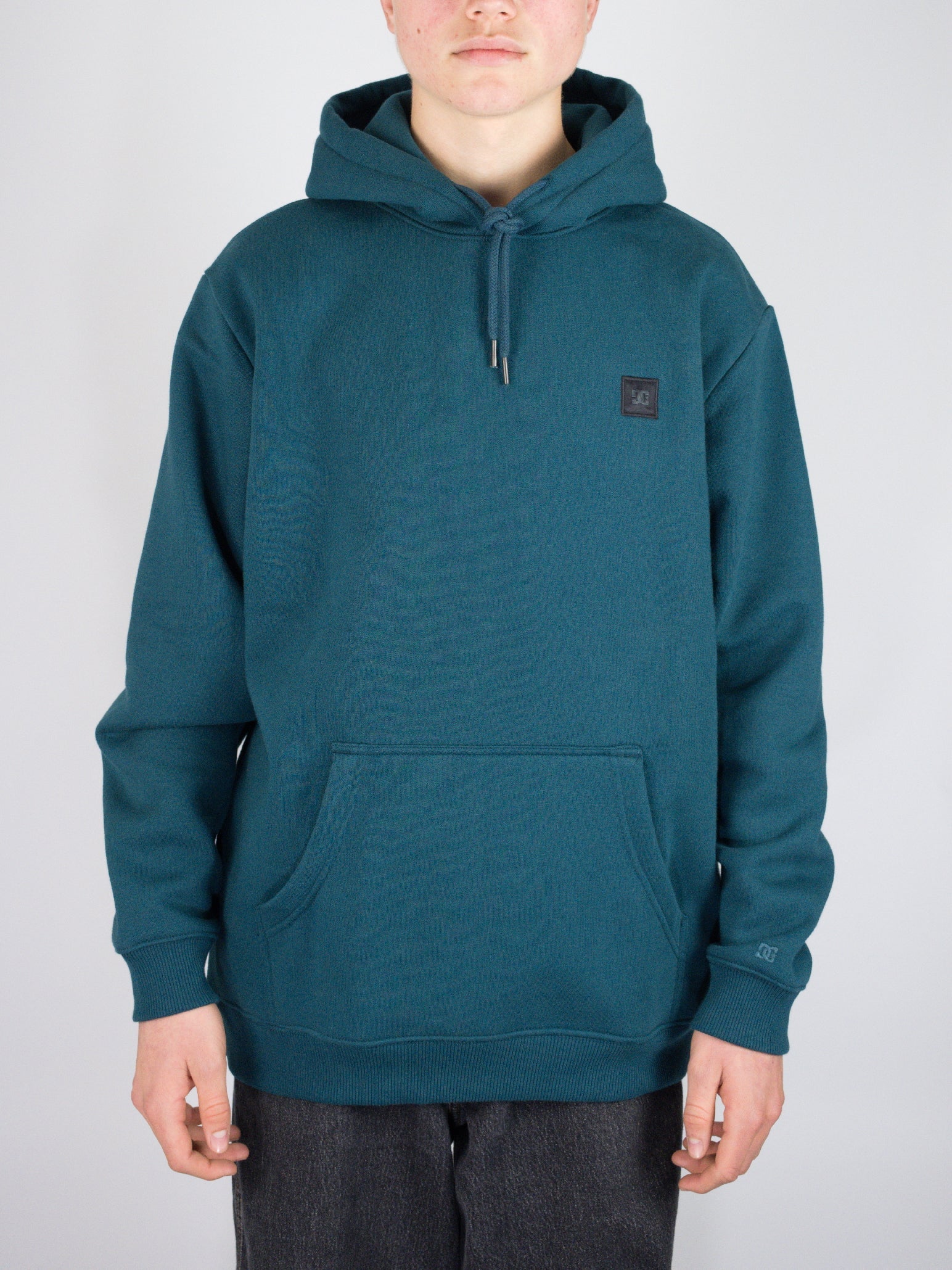 Dc shoes - 1994 heavyweight hoodie - deep teal blue
