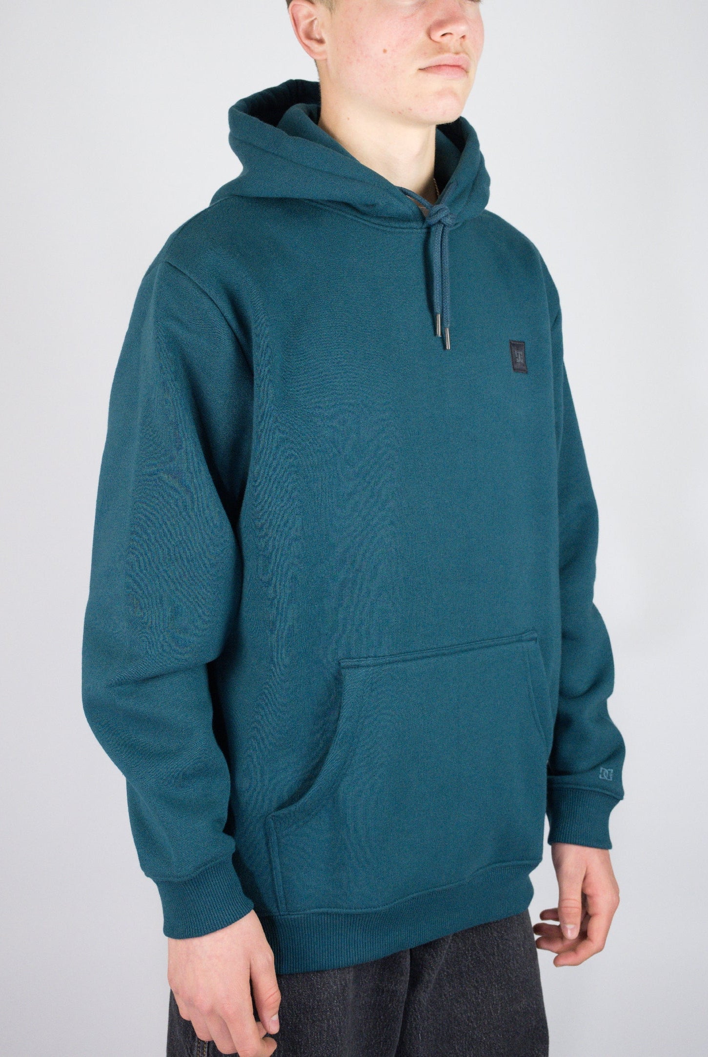 Dc shoes - 1994 heavyweight hoodie - deep teal blue