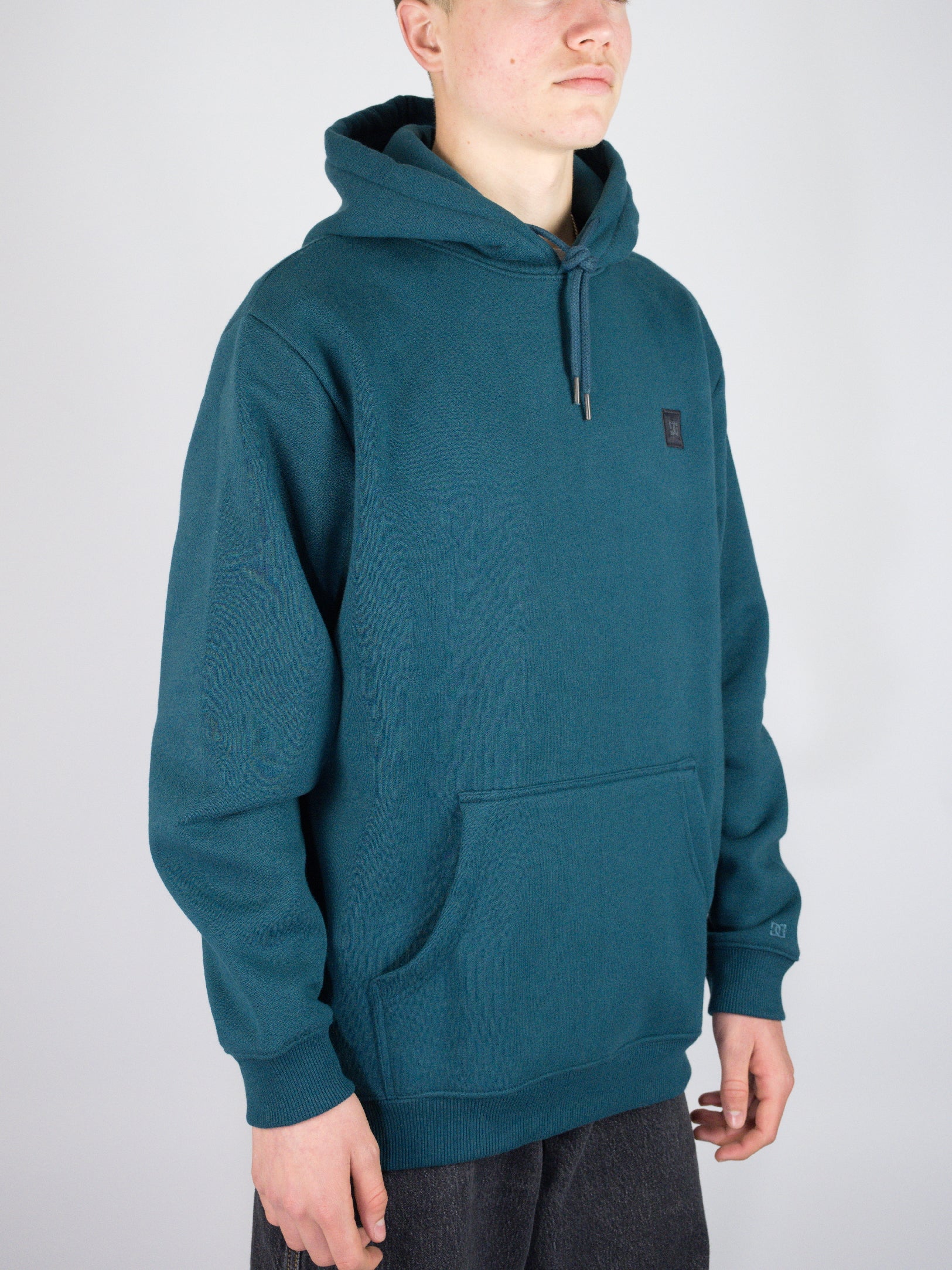 Dc shoes - 1994 heavyweight hoodie - deep teal blue