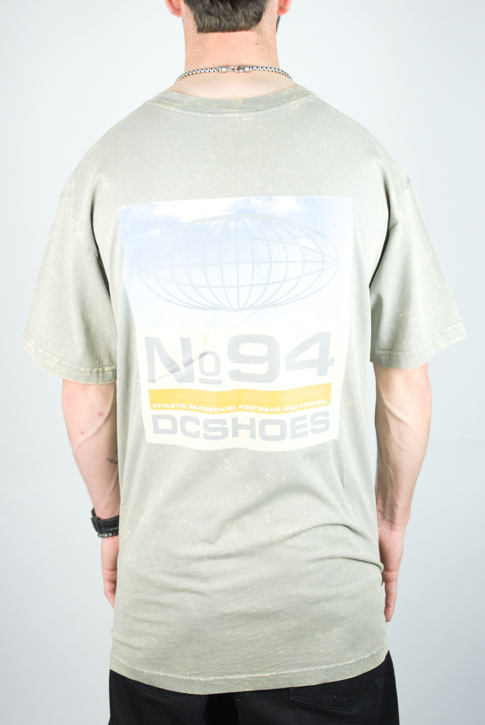 Dc shoes - 94 elevate tee shirt - moon mist rain wash