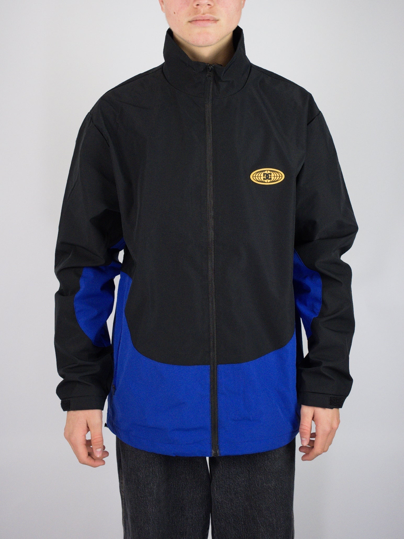 Dc shoes - all terrain waterproof windbreaker jacket - black / blue