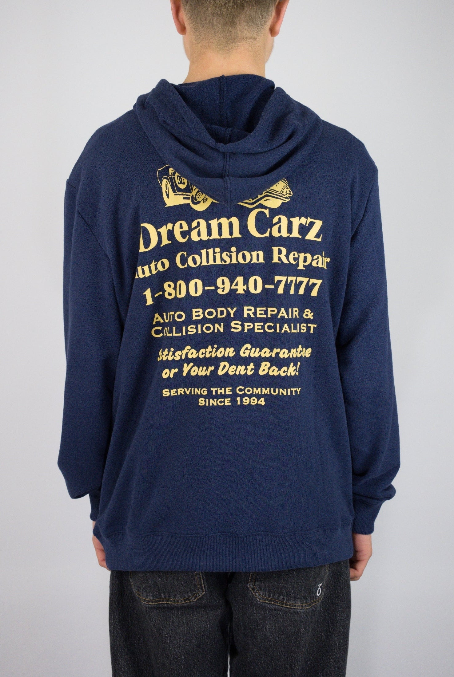 Dc shoes - fix up pull over hoodie - dress blue