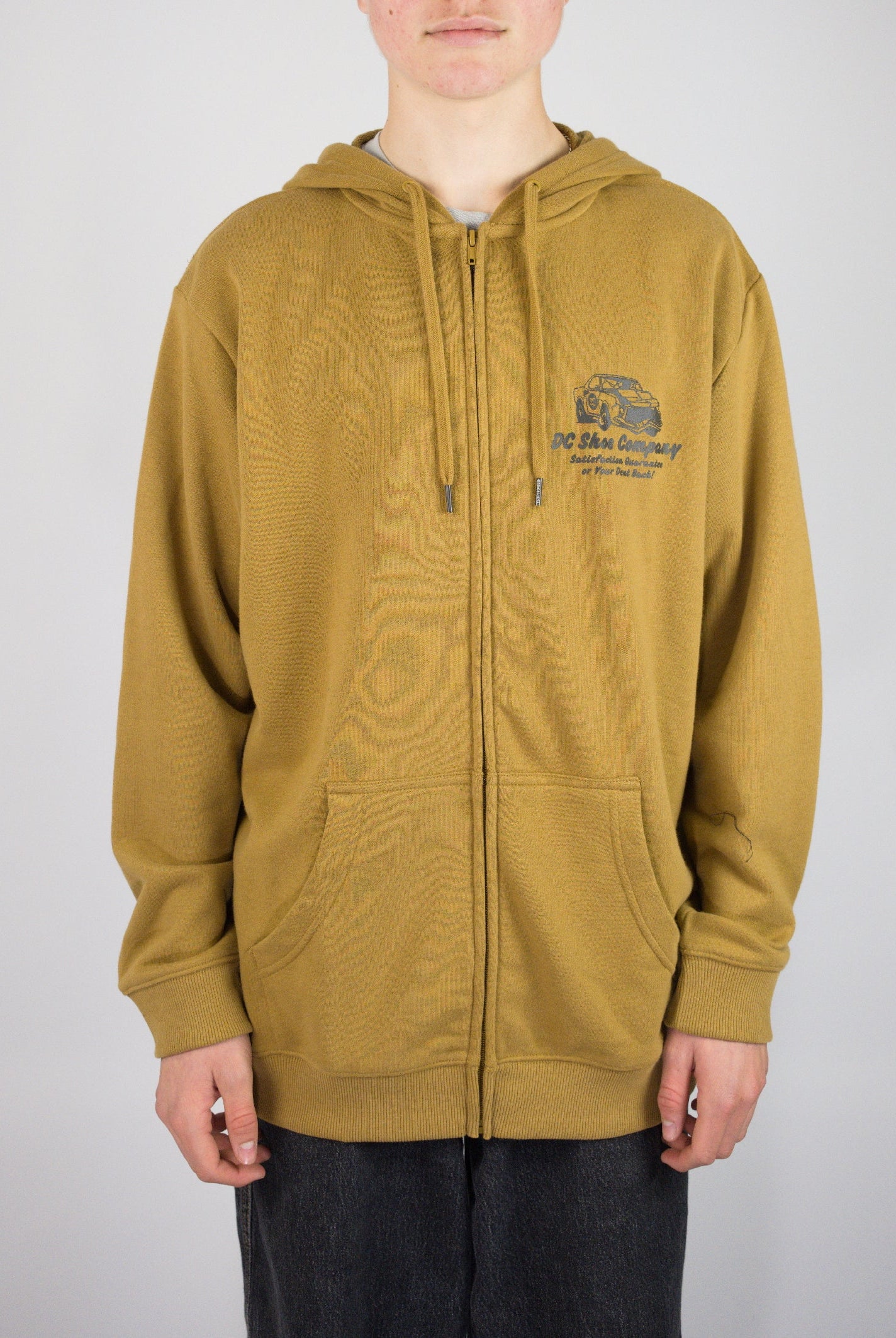 Dc shoes - fix up zip through hoodie - medal bronze