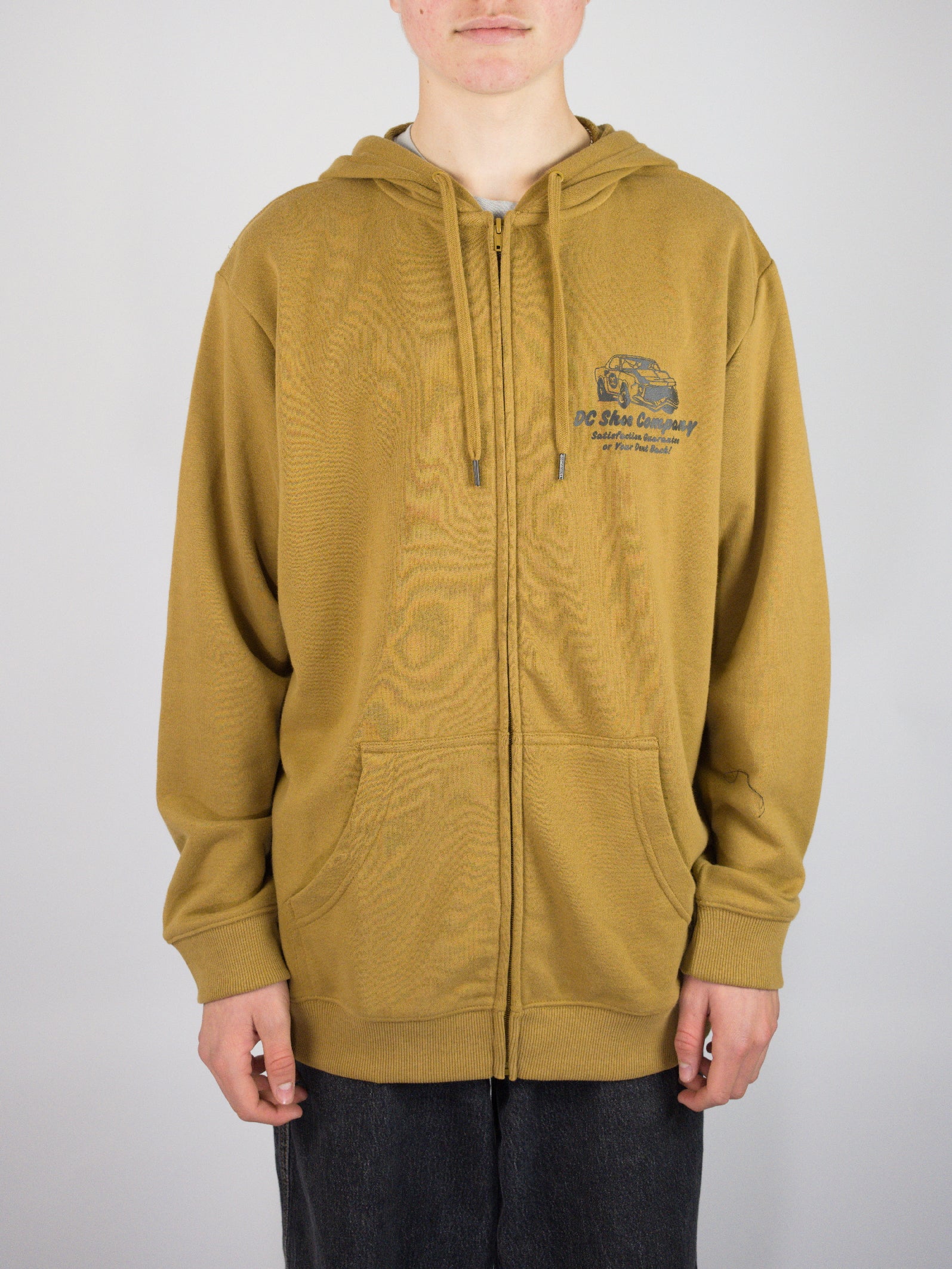Dc shoes - fix up zip through hoodie - medal bronze
