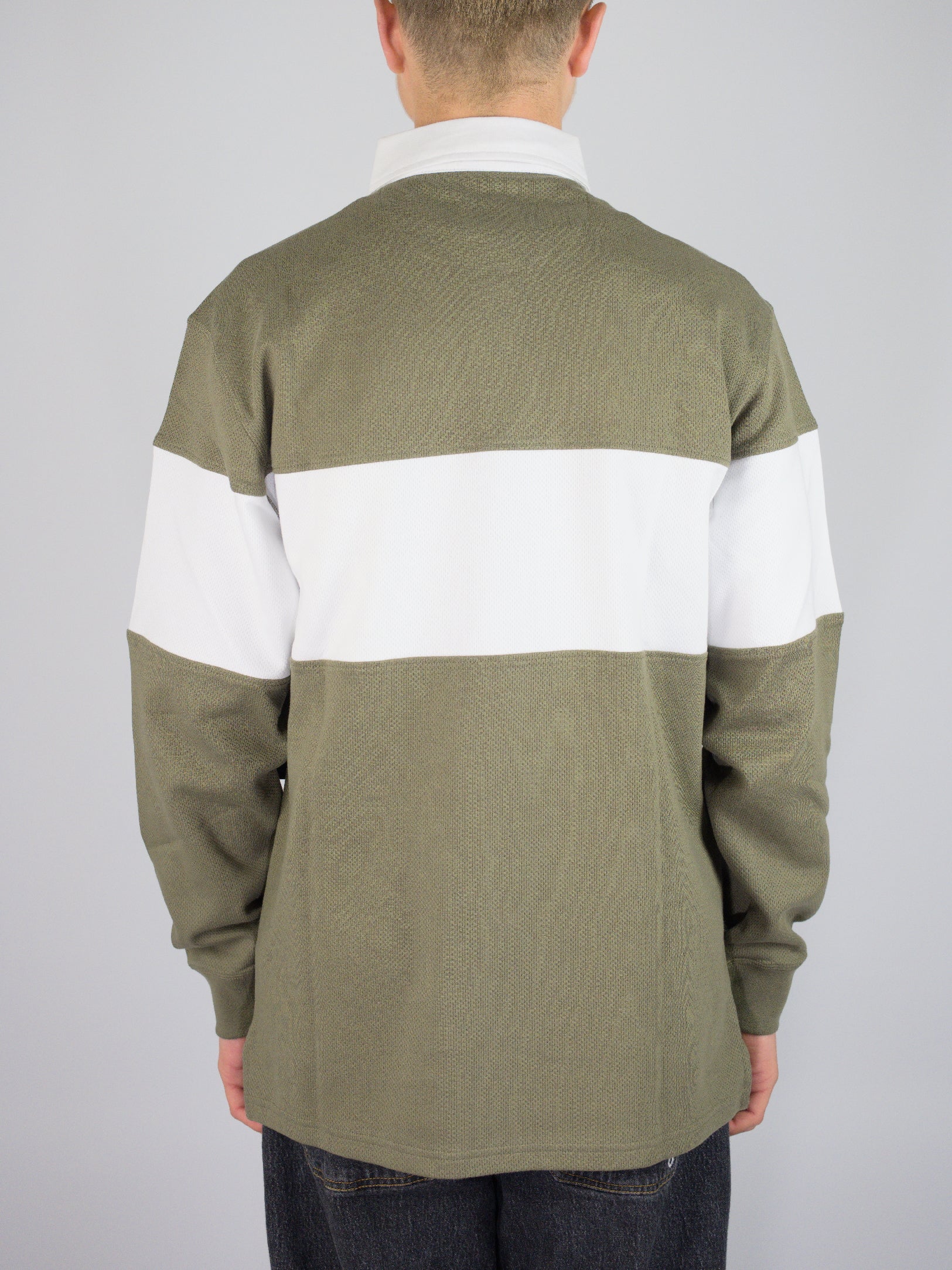 Dc shoes - half time long sleeve polo shirt - vetiver green