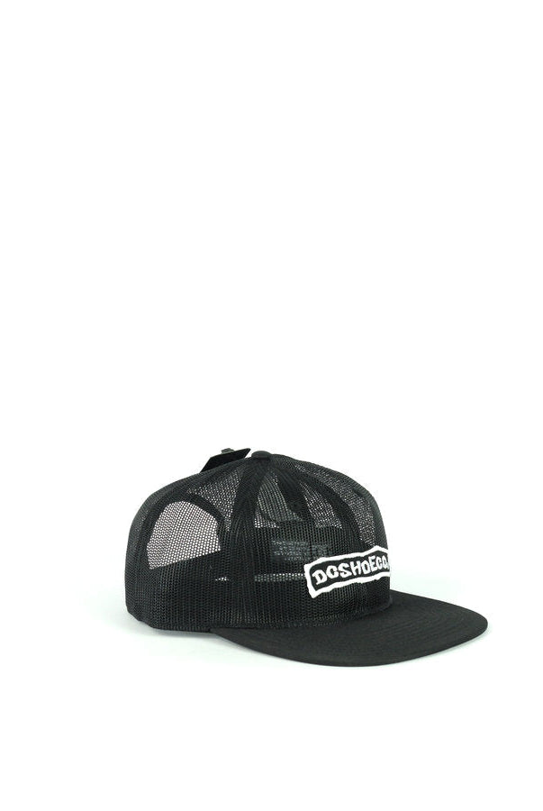 Dc shoes meshed up snapback black from grind supply black mesh trucker