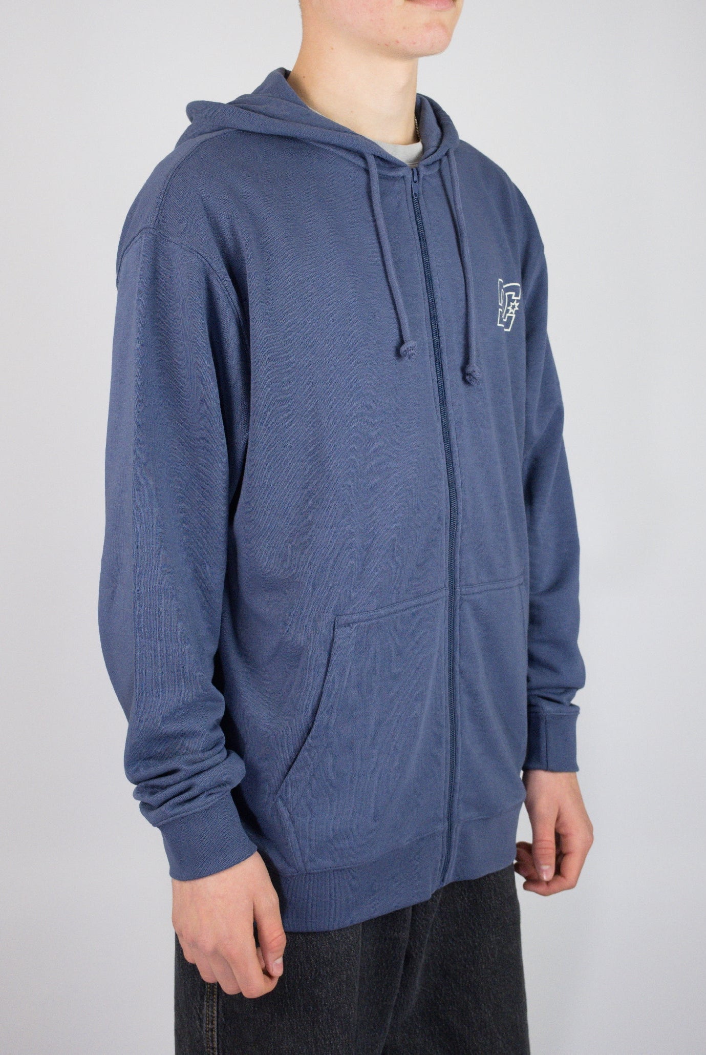 Dc shoes - pallet terry cloth zip through - vintage indigo