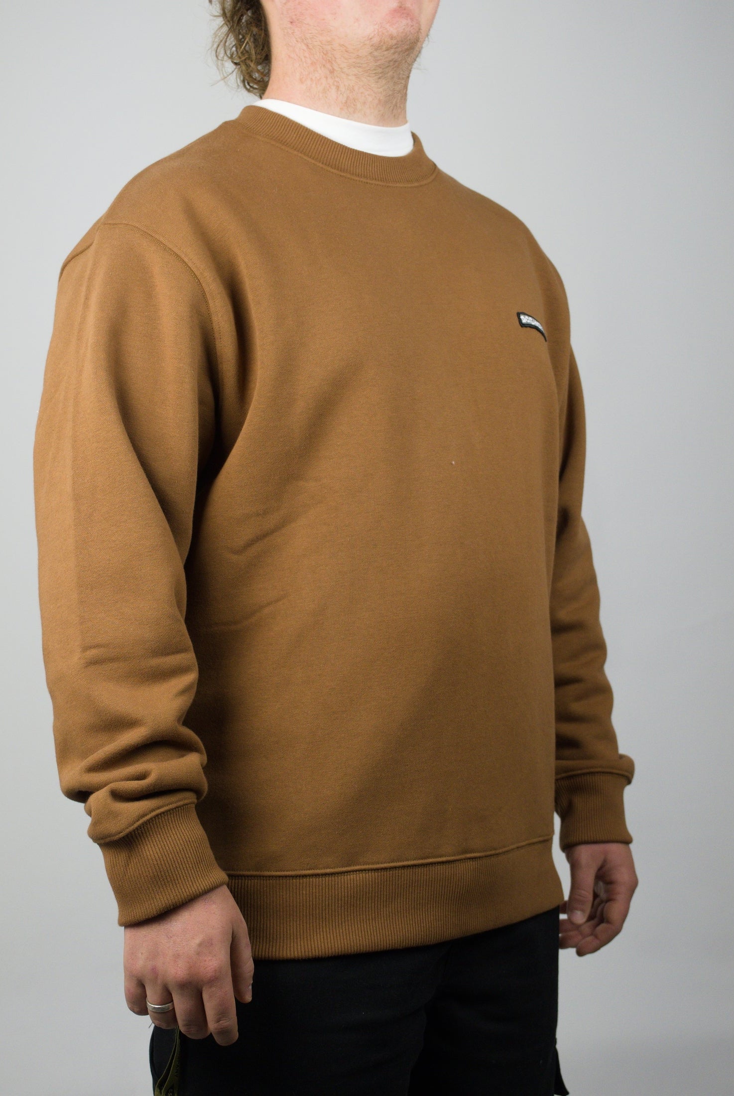 Dc shoes - patch it sweat shirt - toffee brown