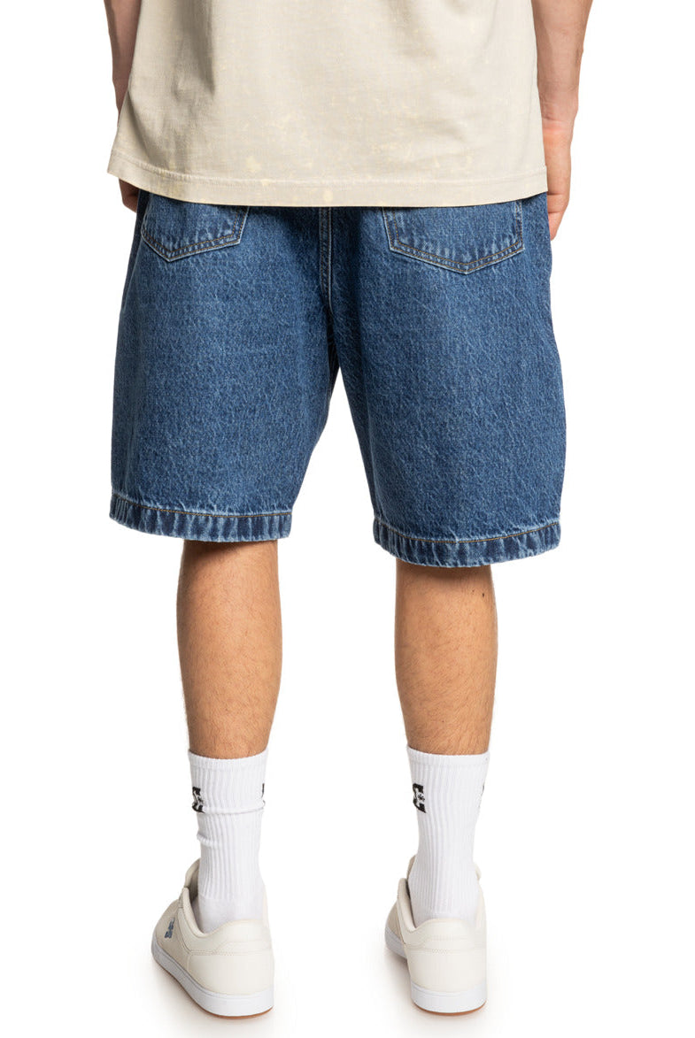 Dc shoes - worker baggy 22’’ shorts - denim carpenter for men