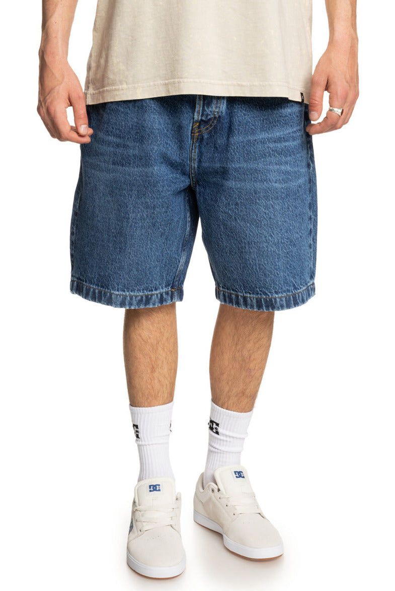 Dc shoes - worker baggy 22’’ shorts - denim carpenter for men