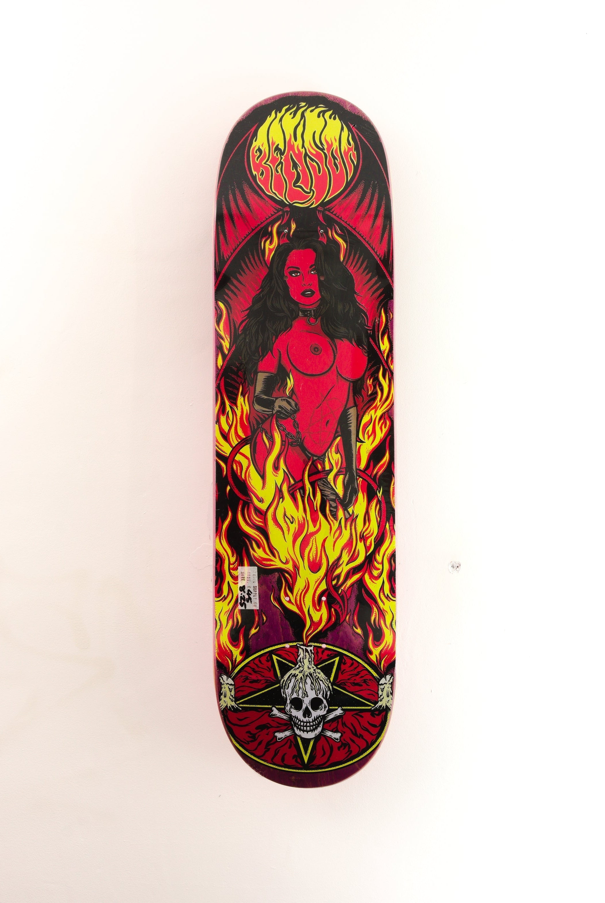 Death skateboards benson ‘devil woman 2’ skateboard deck 8.25 x 31.75 14