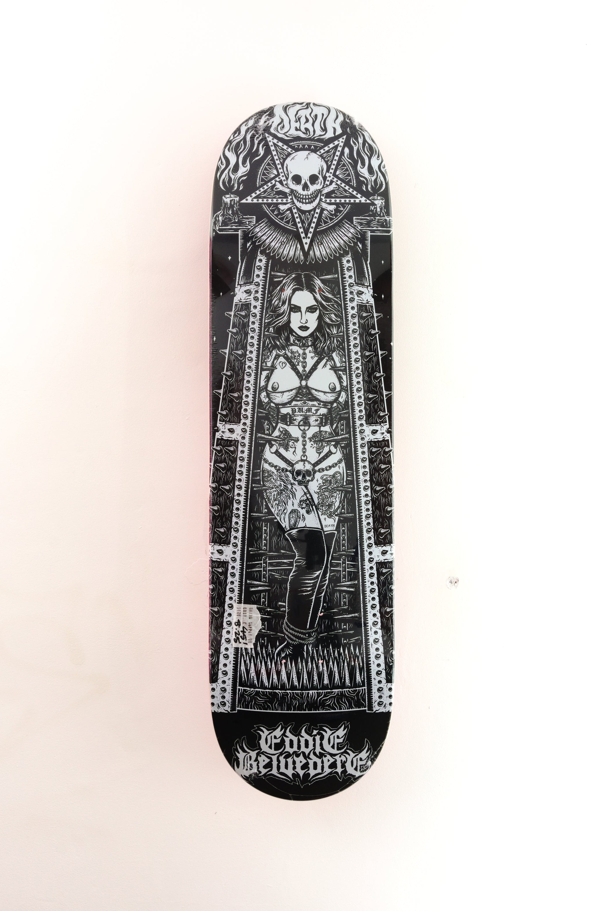Death skateboards - eddie belvedere ‘maiden’ skateboard deck - 8.25 x 31.75 14