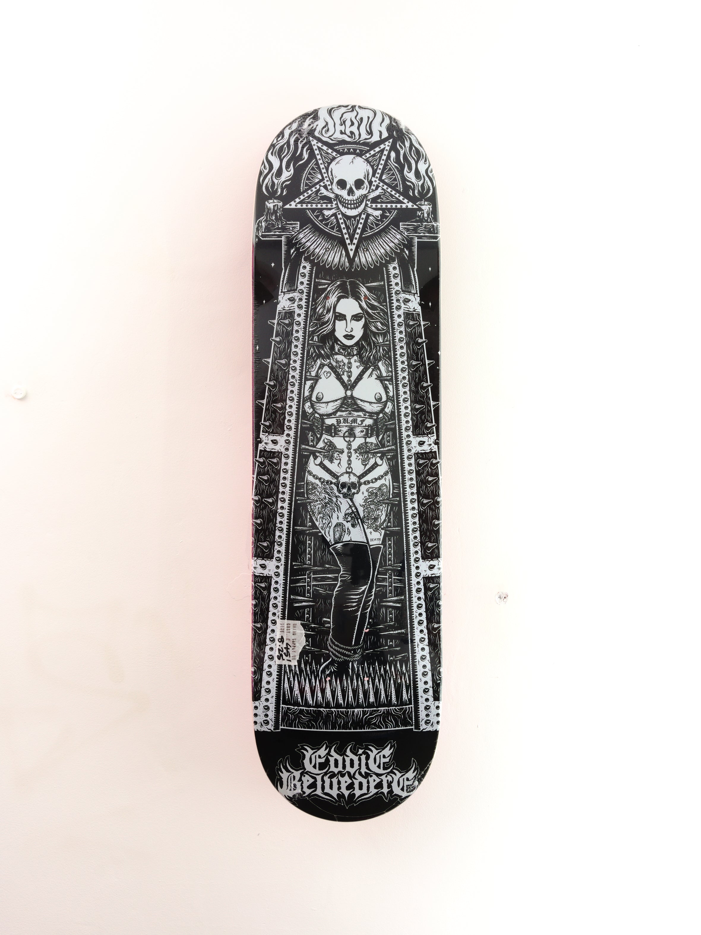Death skateboards - eddie belvedere ‘maiden’ skateboard deck - 8.25 x 31.75 14