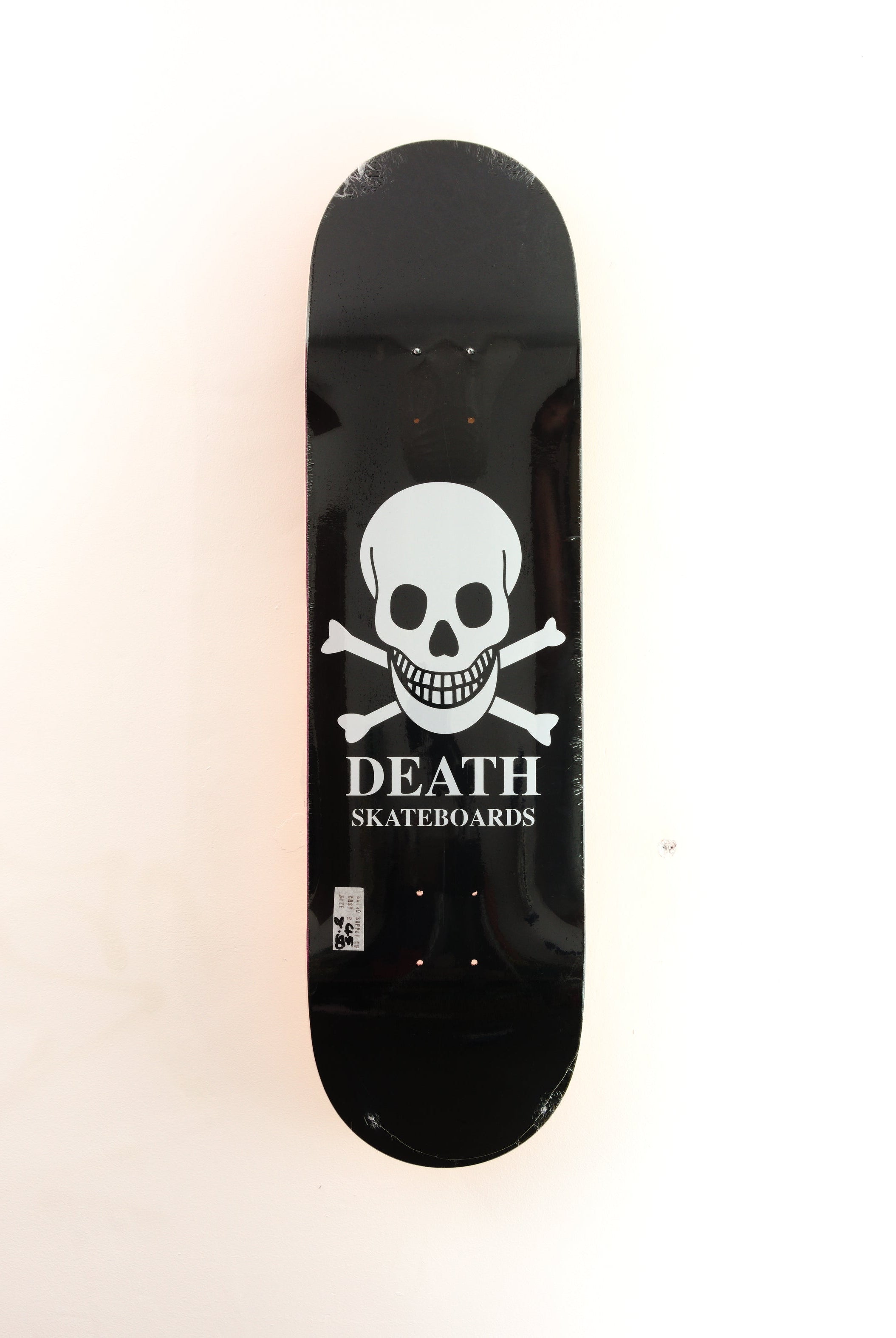 Death skateboards - og black skull skateboard deck - 8.25 x 31.75 14