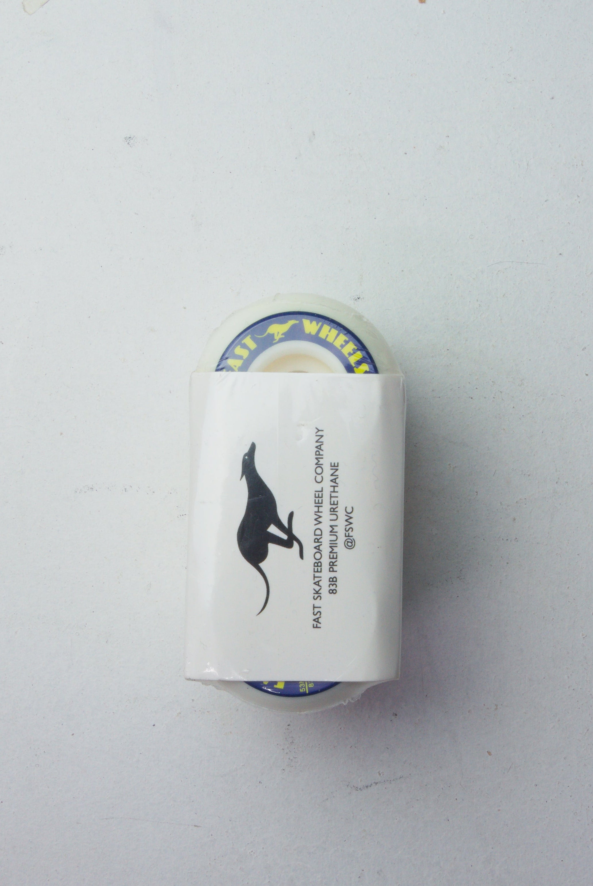 Fast skateboard wheel co - grey hounds - 53mm 83b wheels white matchbox kangaroo