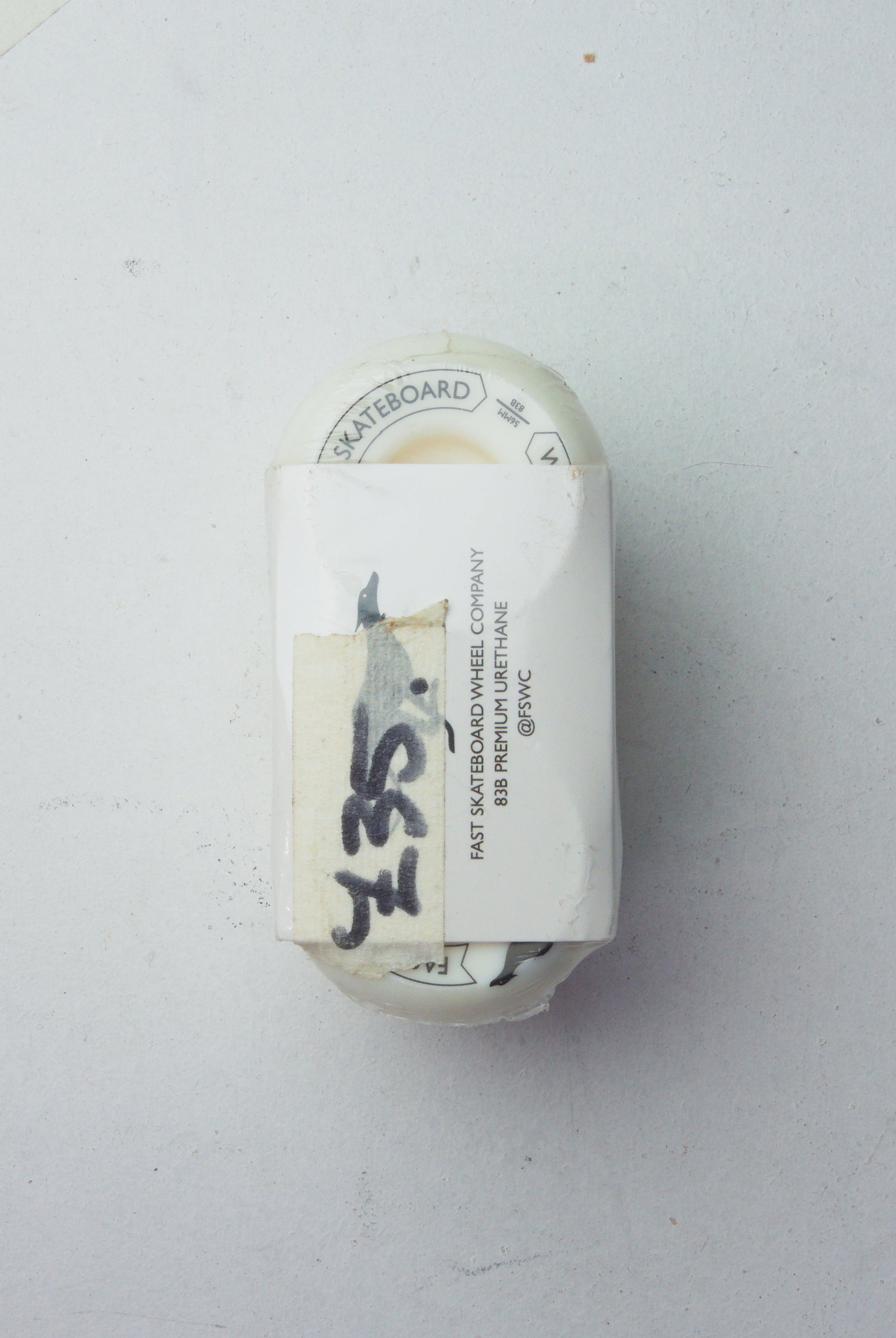 Fast skateboard wheel co - whippets- 56mm 83b wheels white plastic electrical