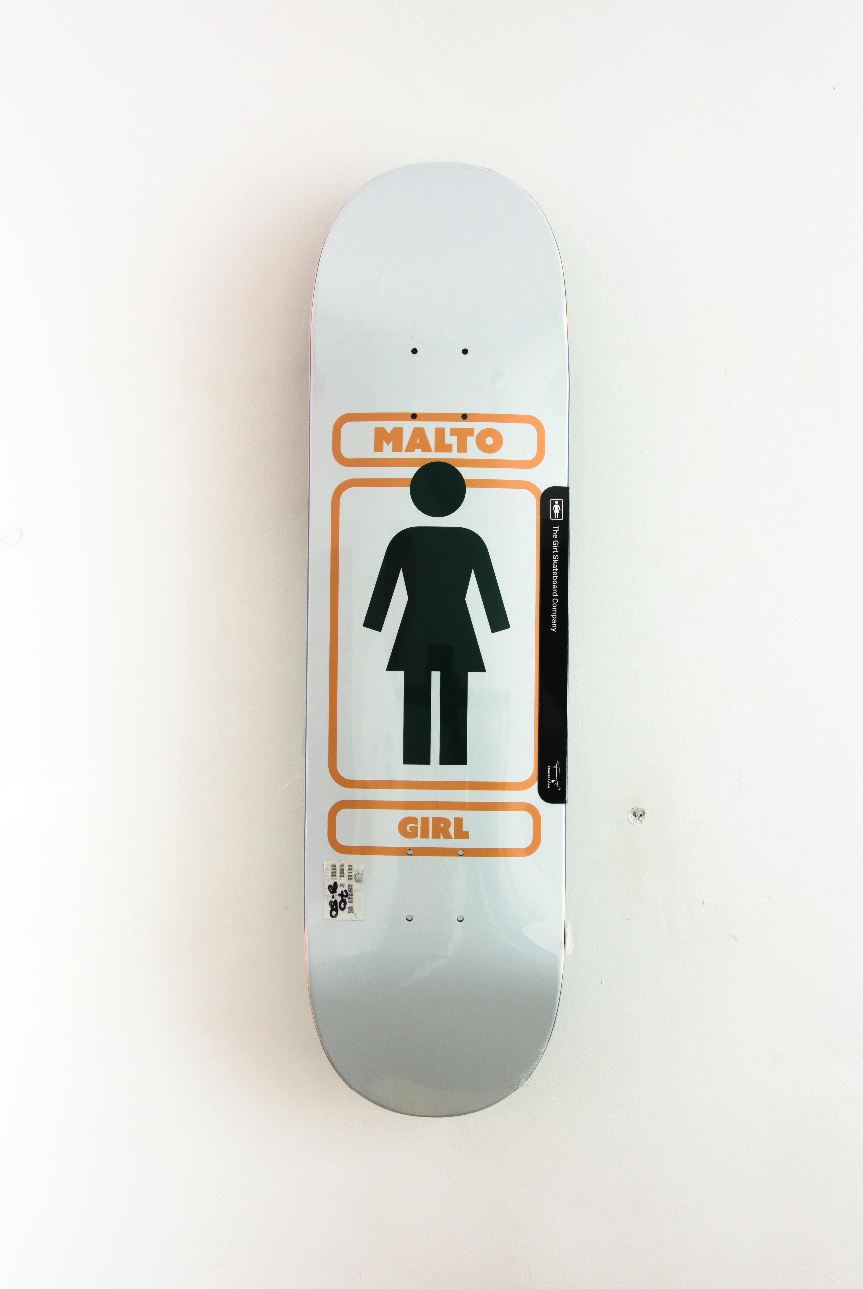 Girl skateboards - 93 til sean malto pro skateboard deck - 8.50 white