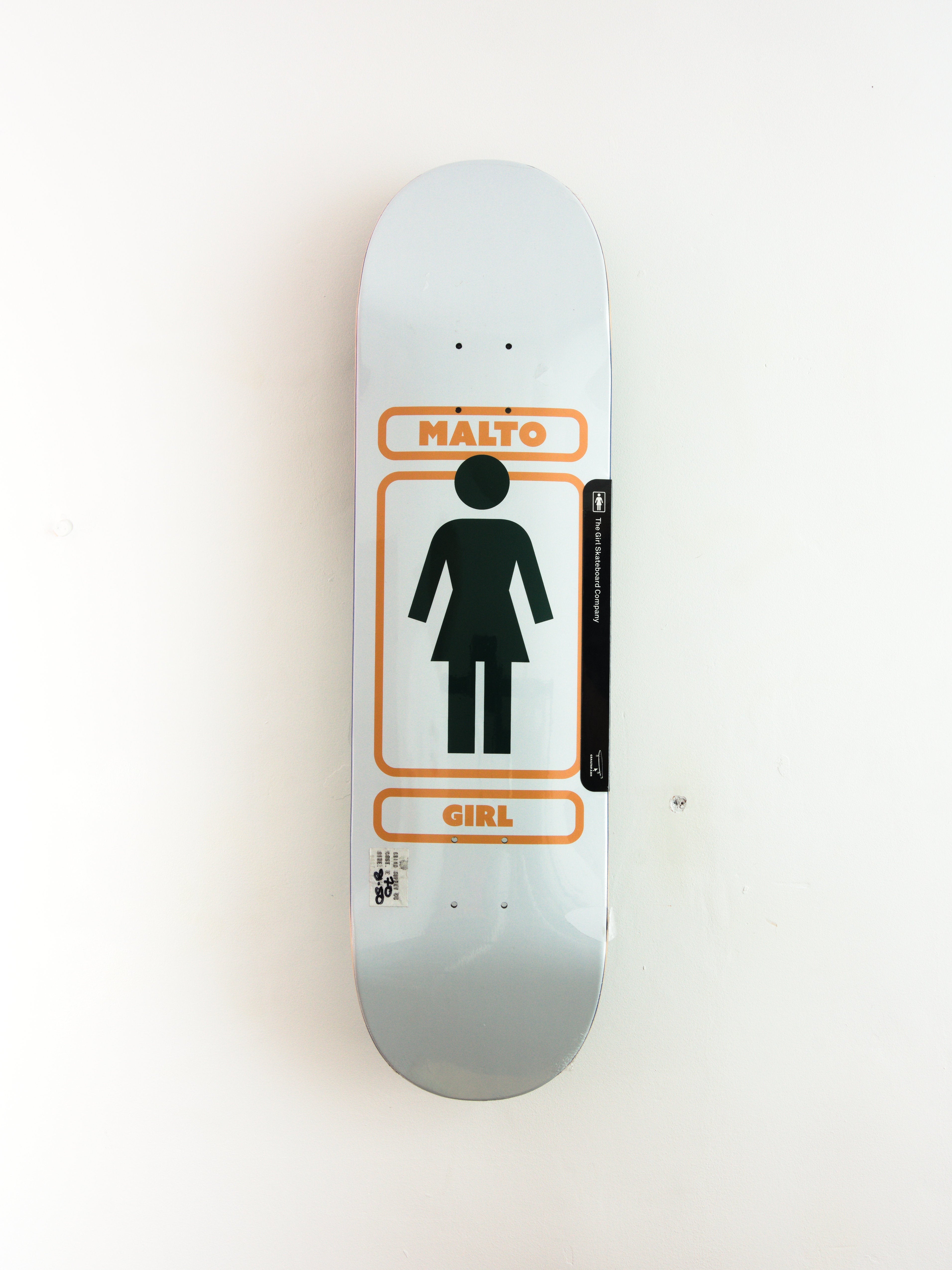 Girl skateboards - 93 til sean malto pro skateboard deck - 8.50 white