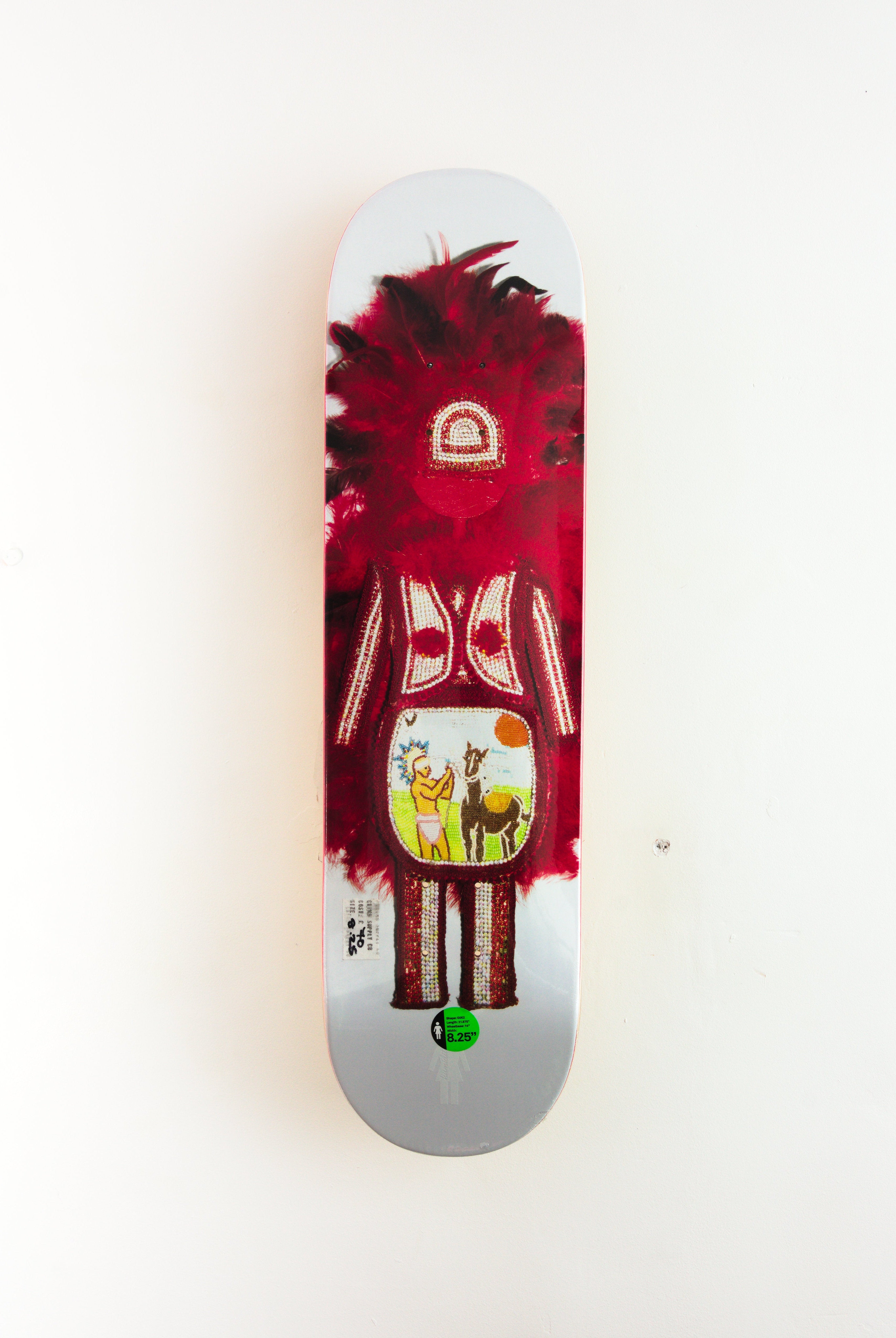 Girl skateboards - spirit of new orleans skateboard deck 8.25 red
