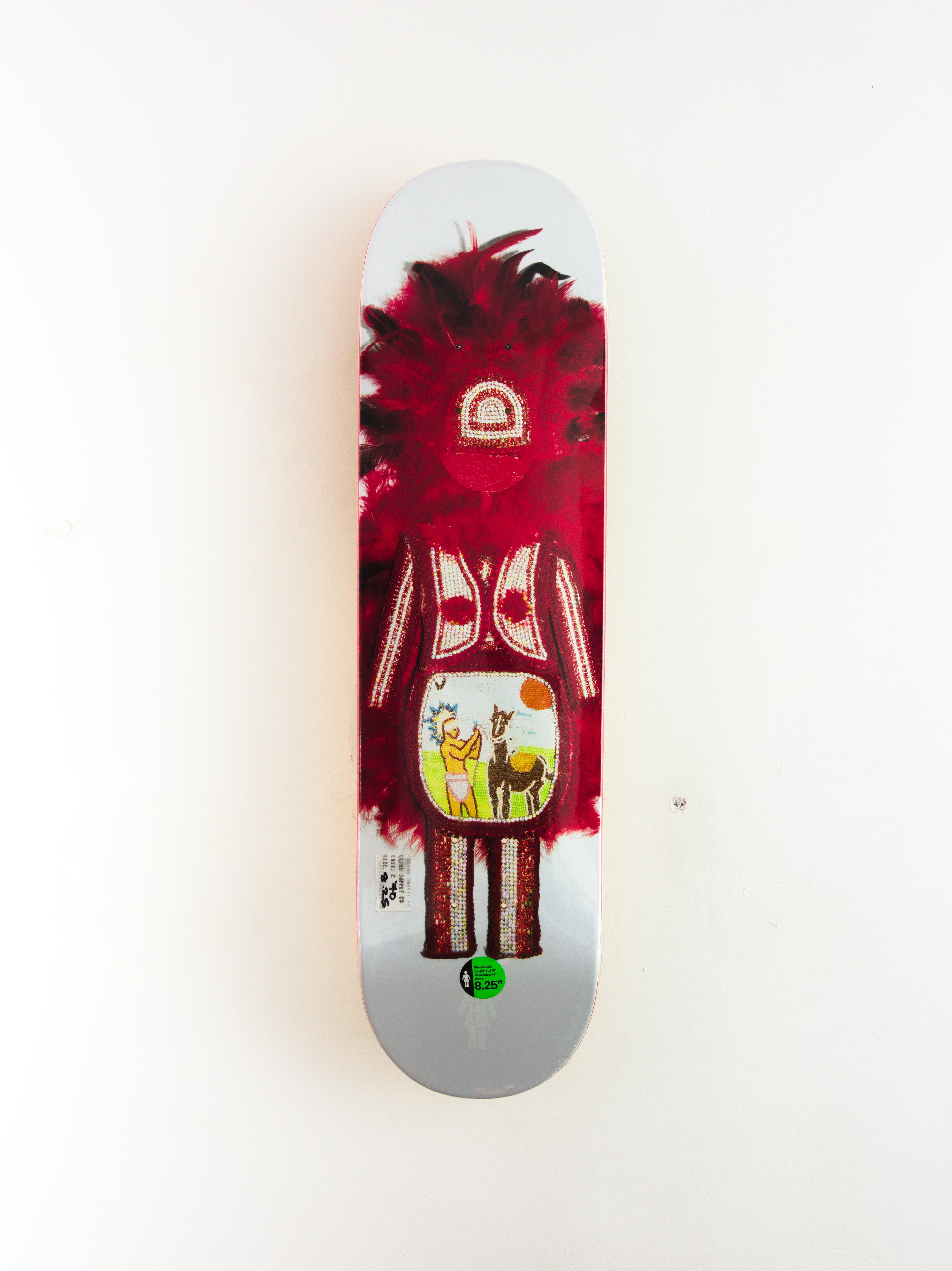 Girl skateboards - spirit of new orleans skateboard deck 8.25 red