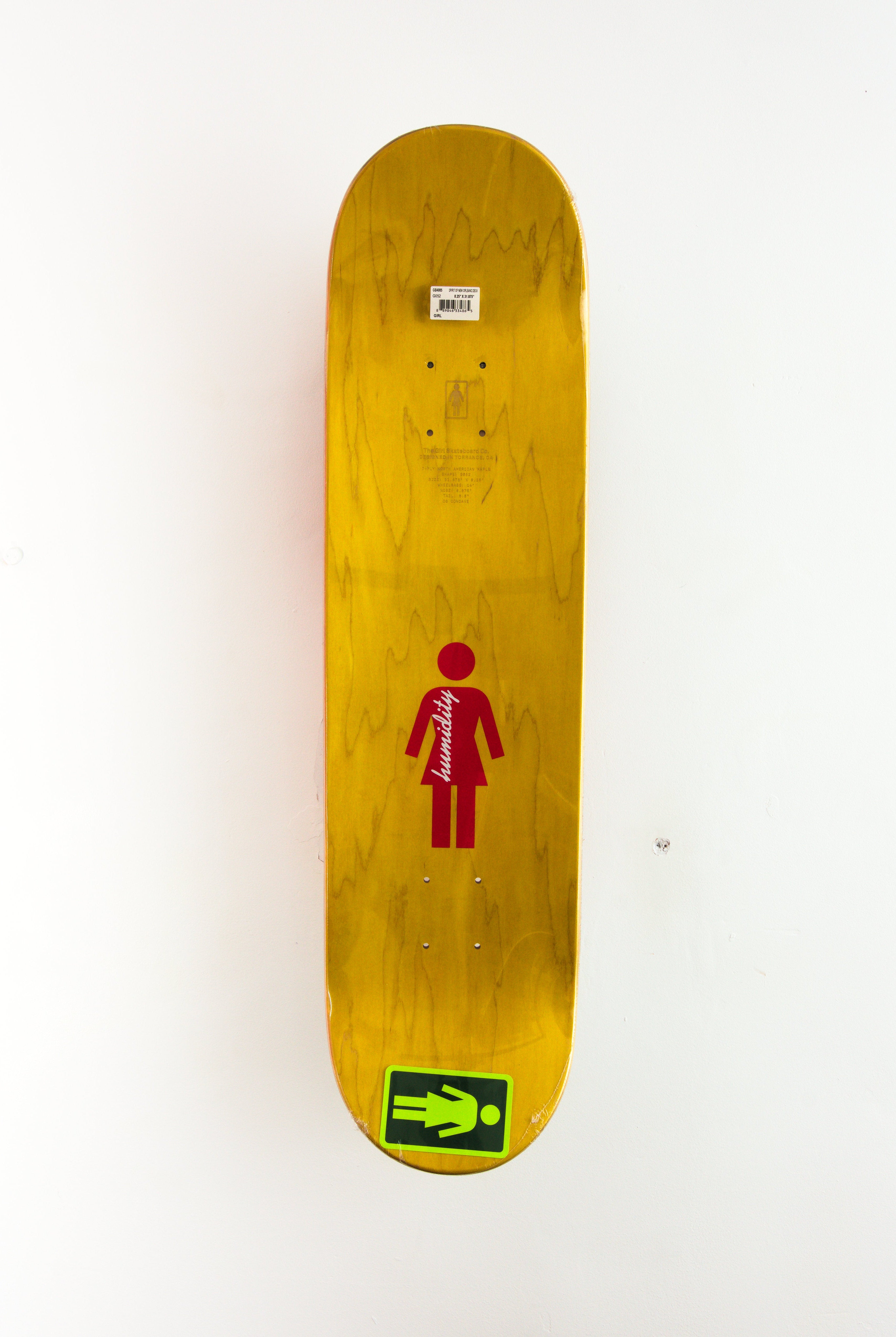 Girl skateboards - spirit of new orleans skateboard deck 8.25 red