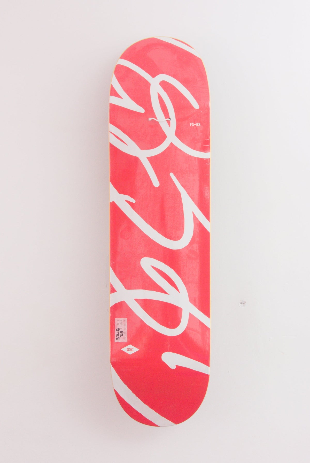 Red white grind supply company - dub logo resin 7 deck - 8.25 x 32.1