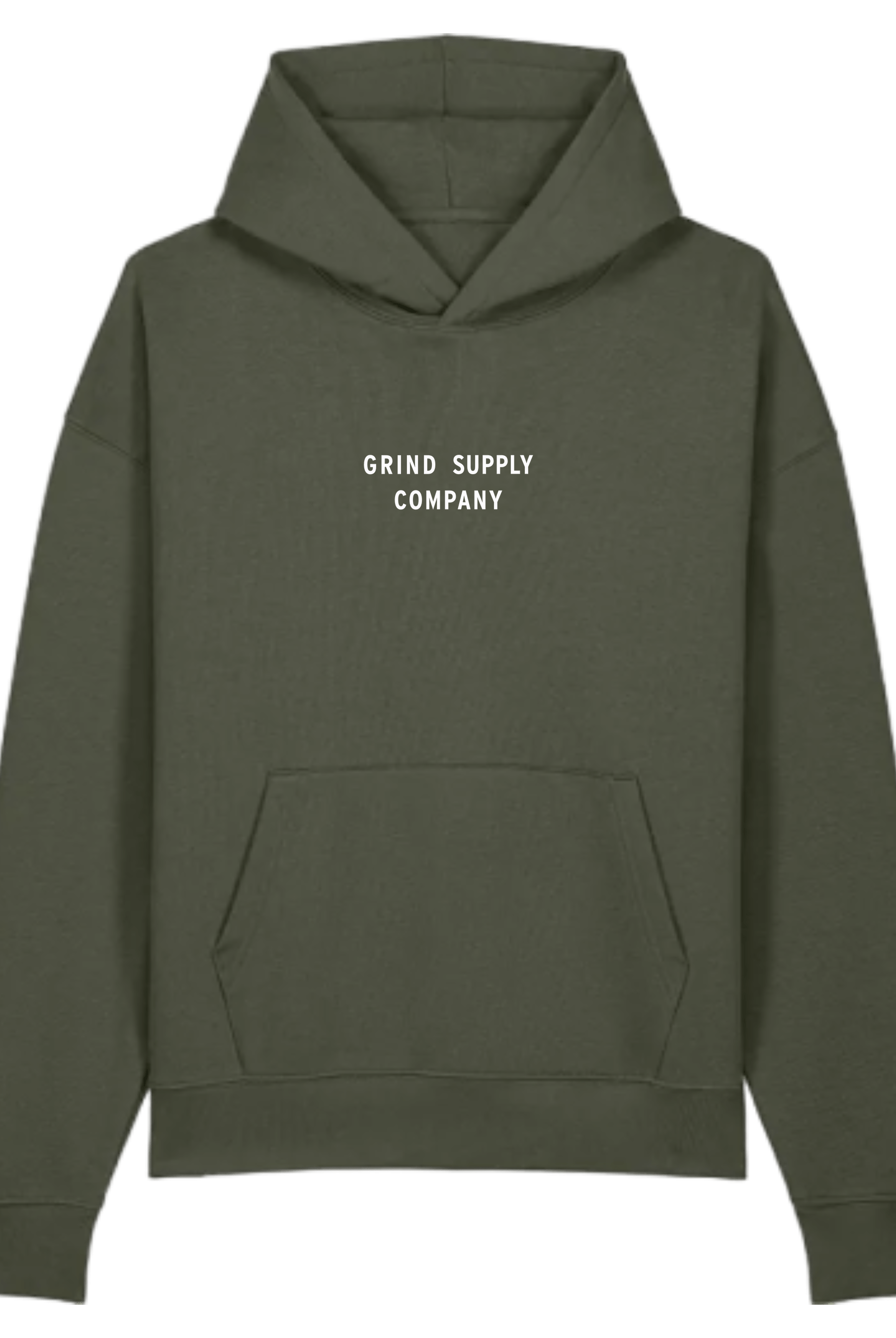 Khaki / xxs grind supply company - gscompany midweight oversized hoodie - production tester