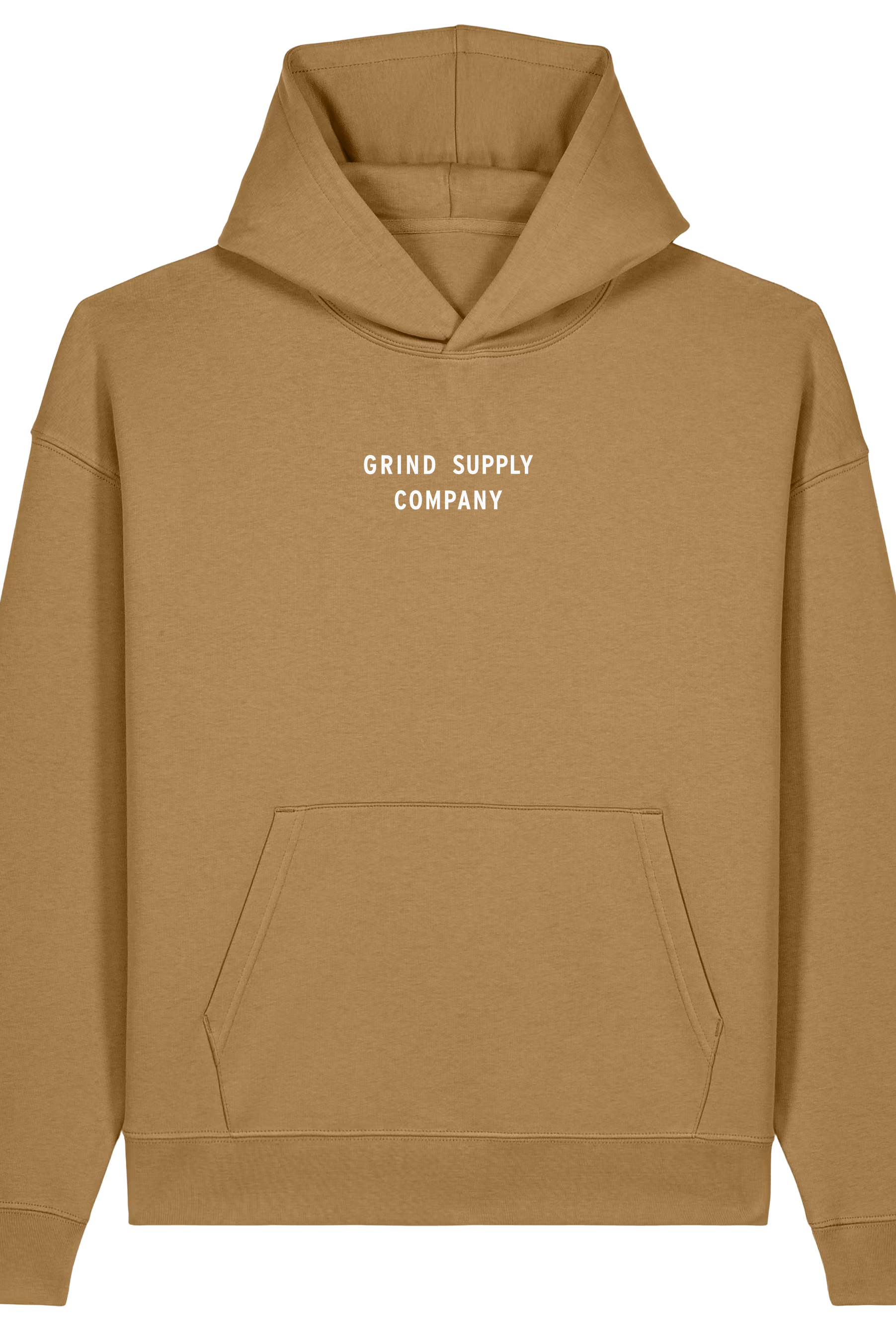 Grounded beige / xxs grind supply company - gscompany midweight oversized hoodie - production tester