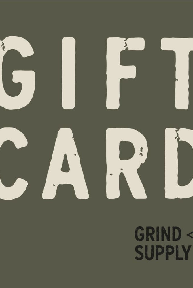 Grind supply co gift cards card text