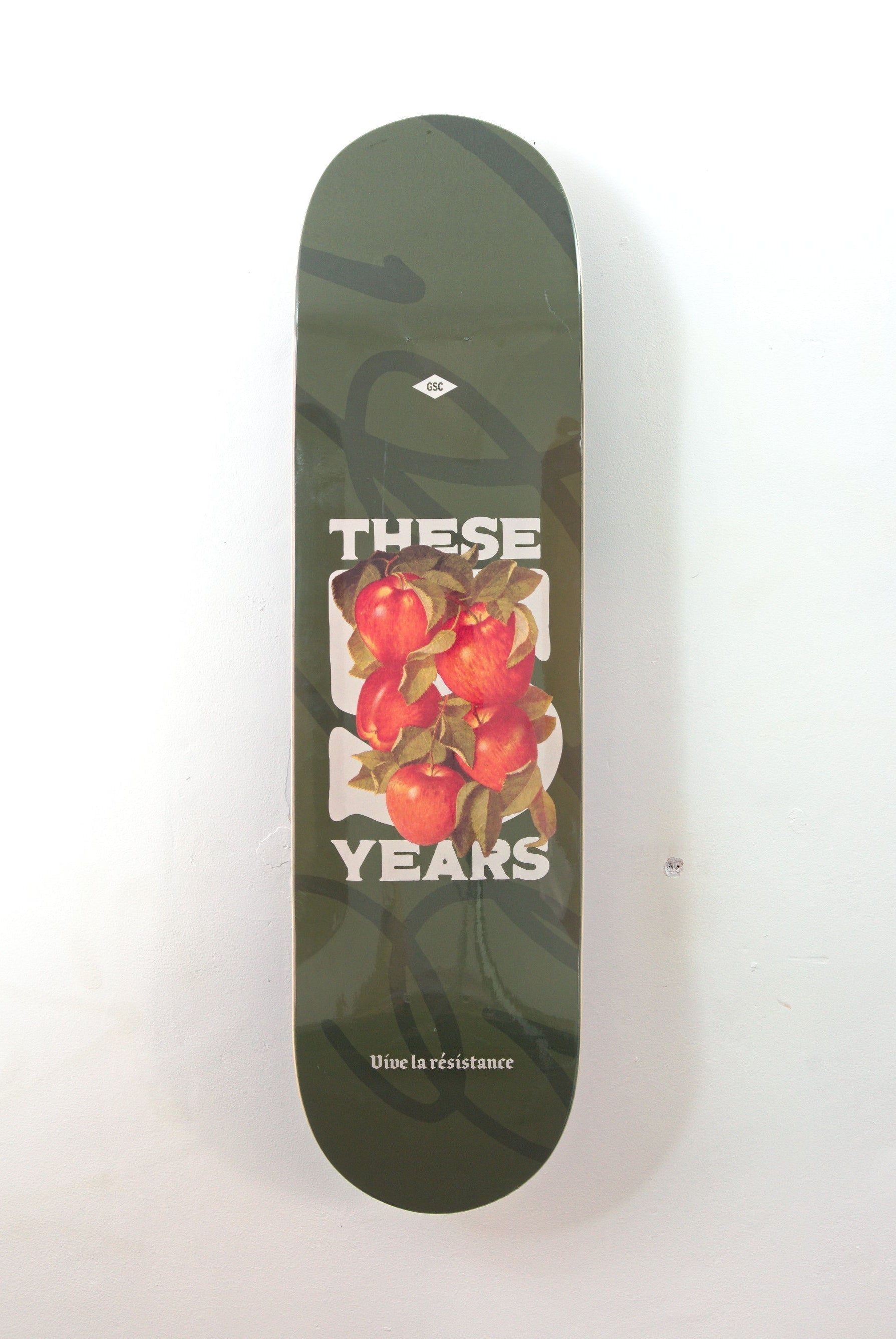 Grind supply co - ’these 5 years’ skateboard deck - limited edition skateboard deck graphic